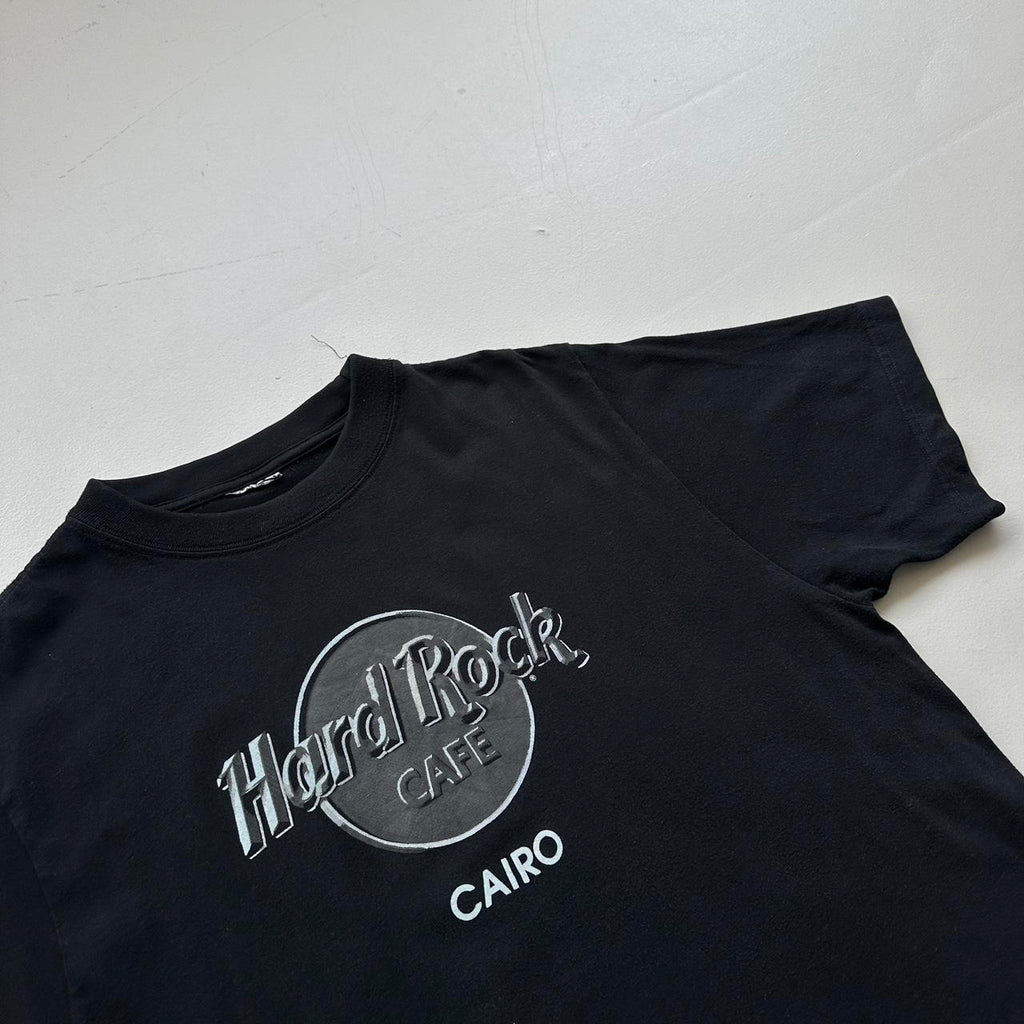 Black Hard Rock Cairo 90s Vintage T-shirt - Large