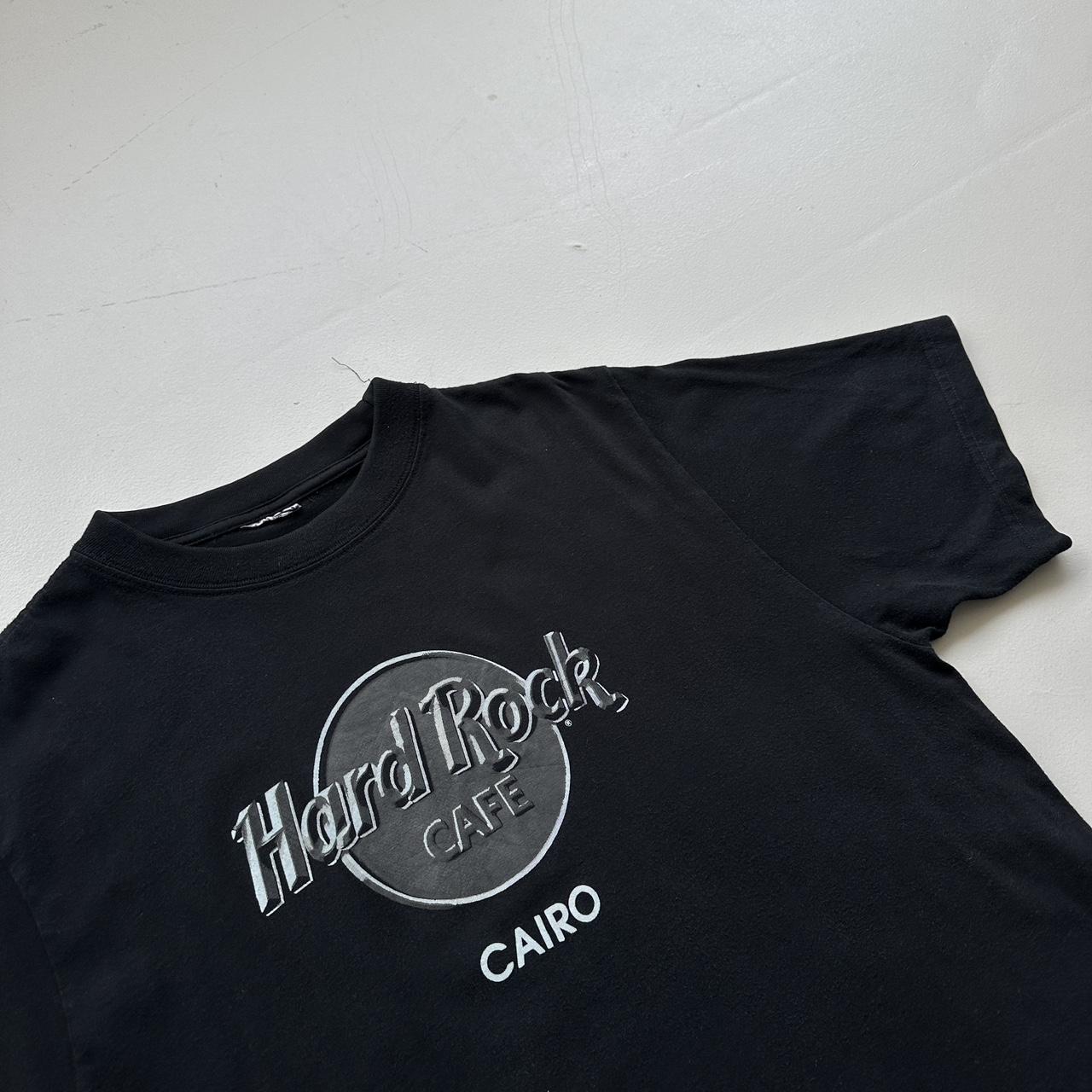 Black Hard Rock Cairo 90s Vintage T-shirt - Large