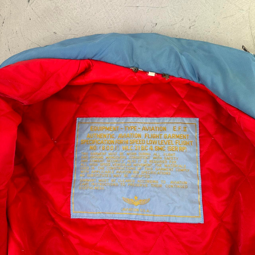 MA2 90s vintage Blue bomber jacket - XL