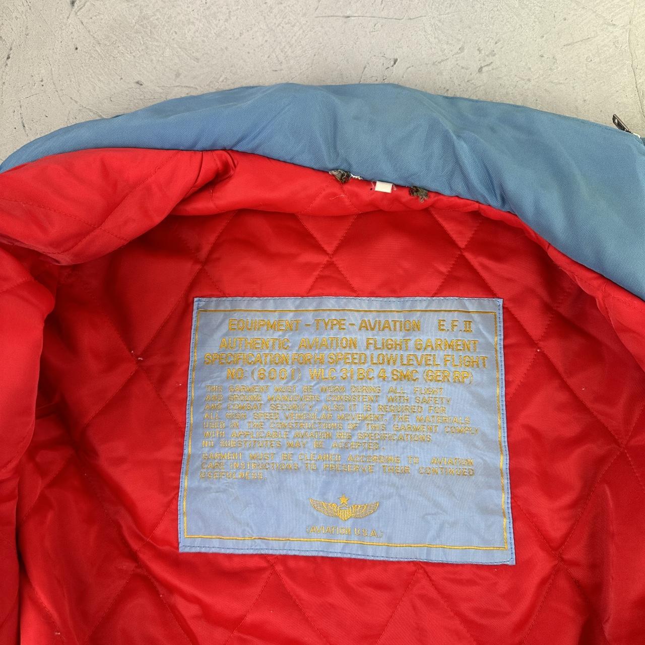 MA2 90s vintage Blue bomber jacket - XL