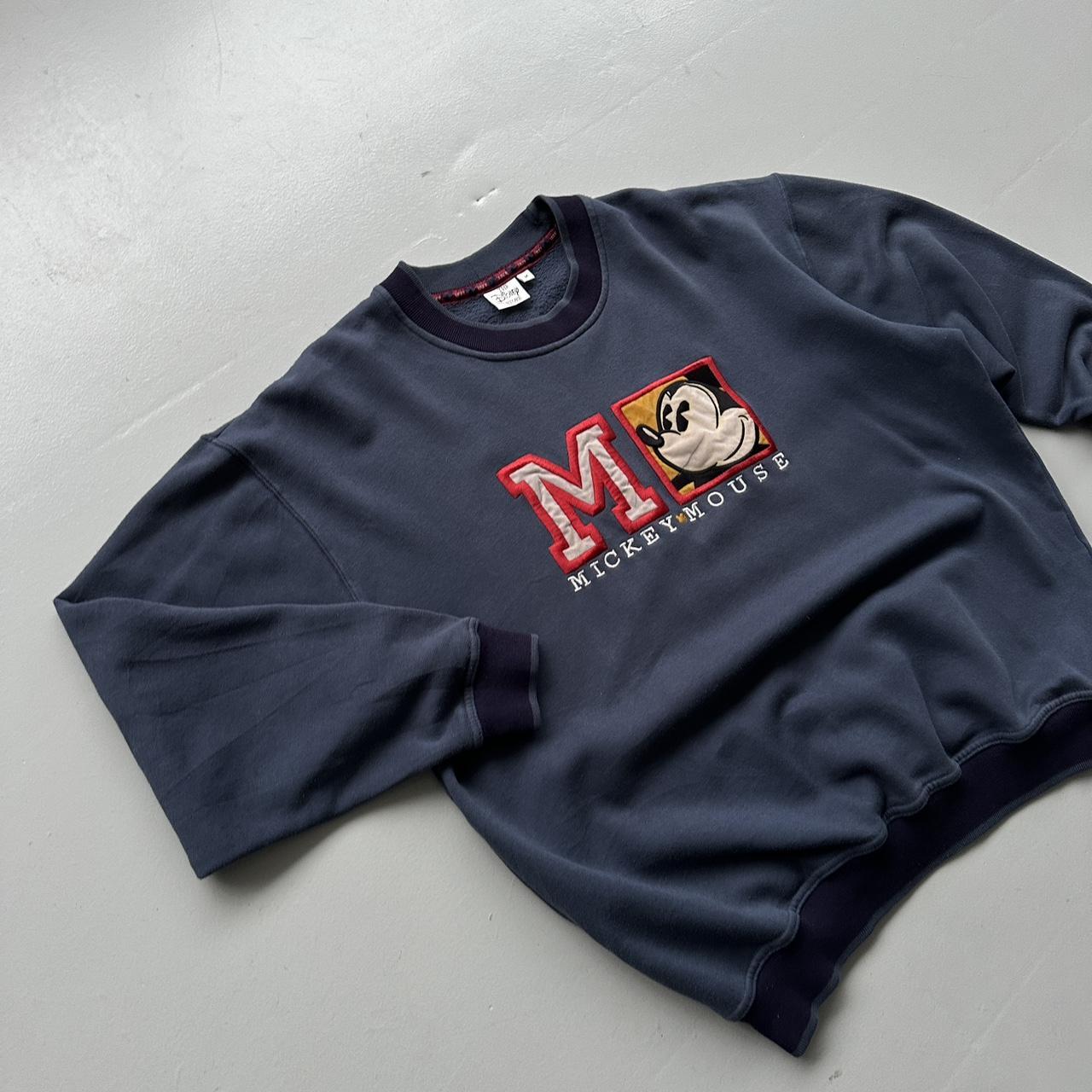 Navy Mickey Disney 90’s Vintage Graphic Sweatshirt - Medium