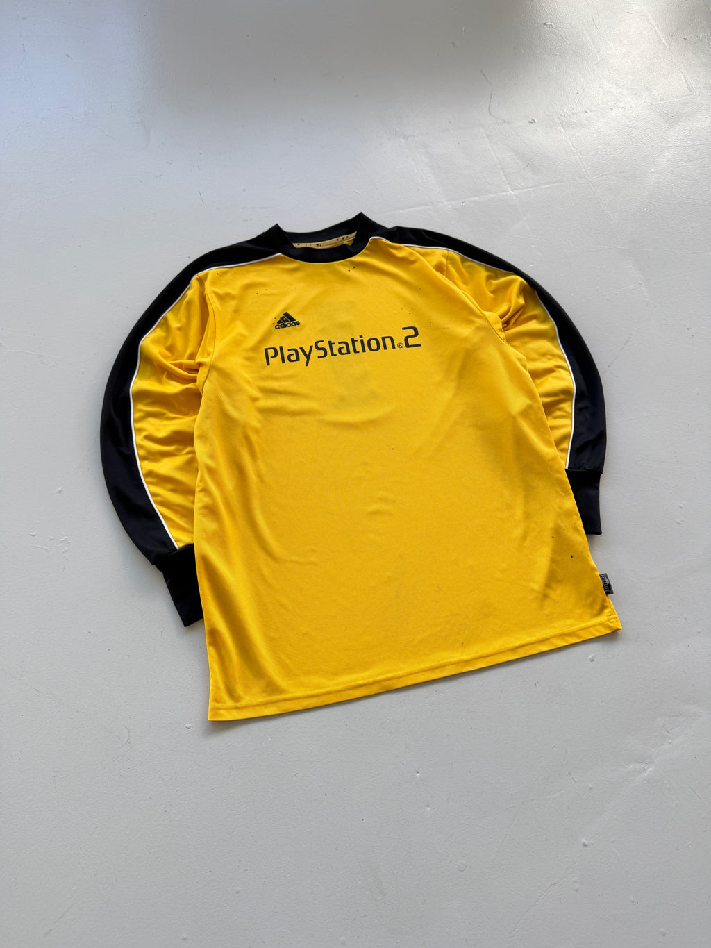 Adidas PlayStation 2 Y2K Vintage Long Sleeve Football Shirt #1 - Medium