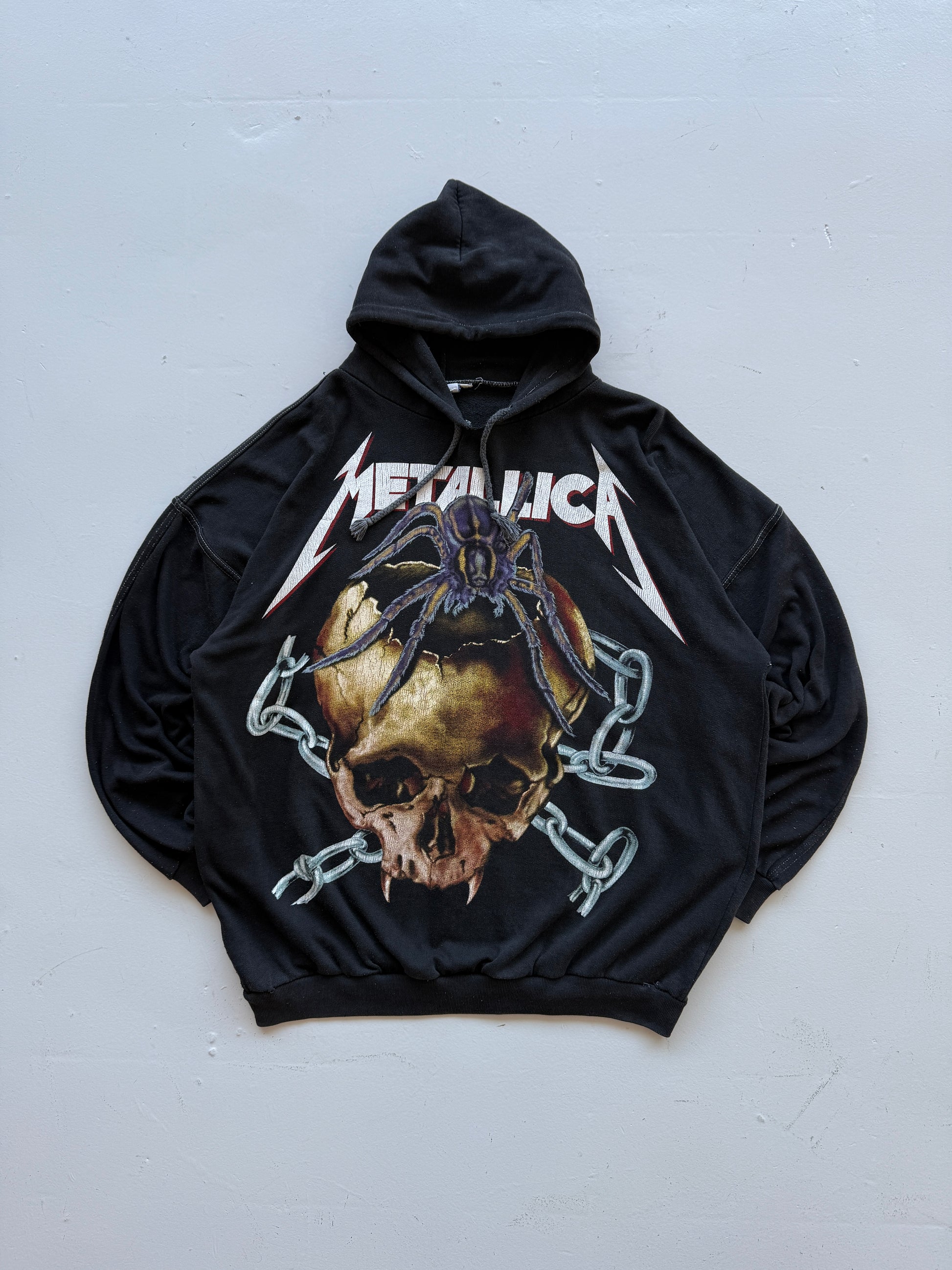 Black Metallica Euro Boot Tour Vintage Bootleg Hoodie - XL