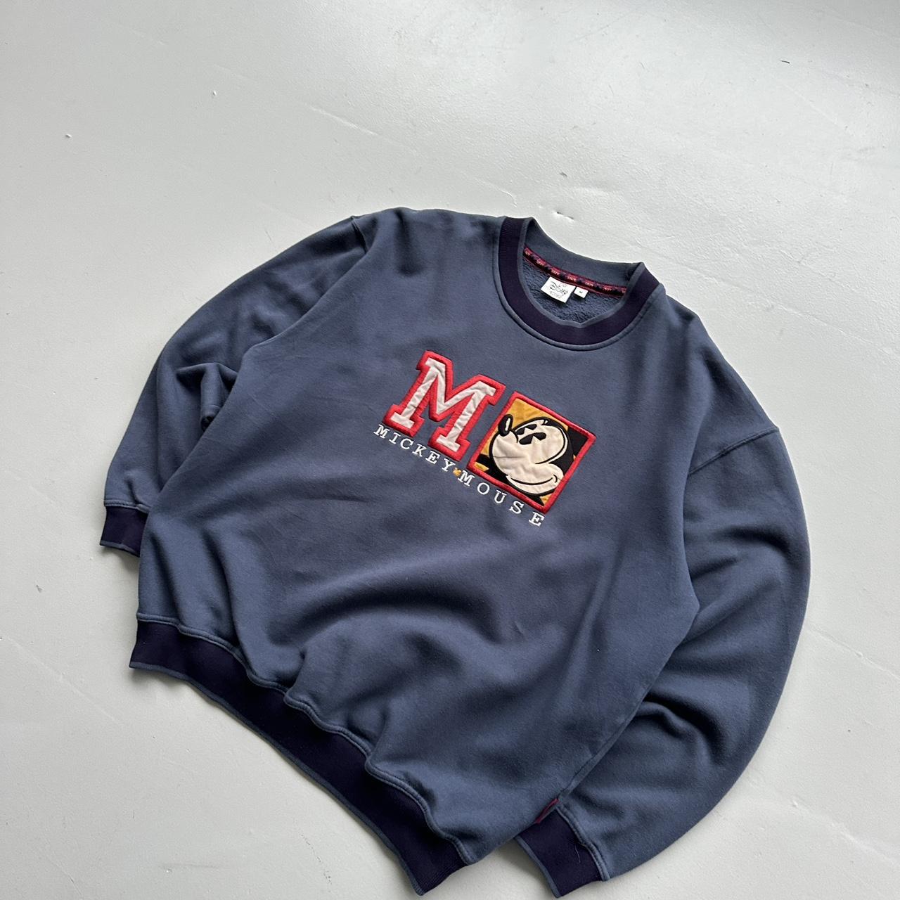 Navy Mickey Disney 90’s Vintage Graphic Sweatshirt - Medium