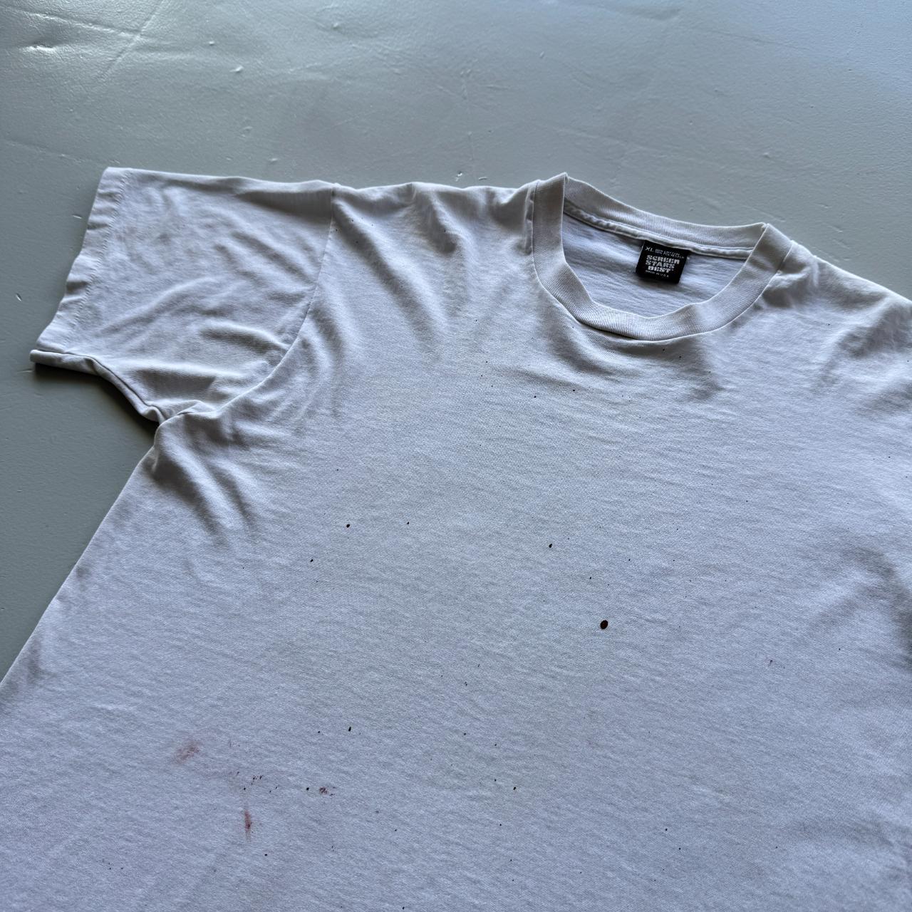 White Oregon Thrashed Vintage 90s Tour T-shirt - XL