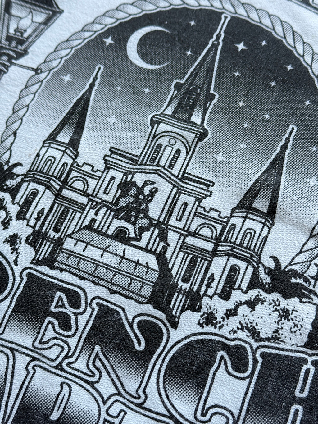 White New Orleans 00's Vintage Tourist Graphic T-Shirt - XL
