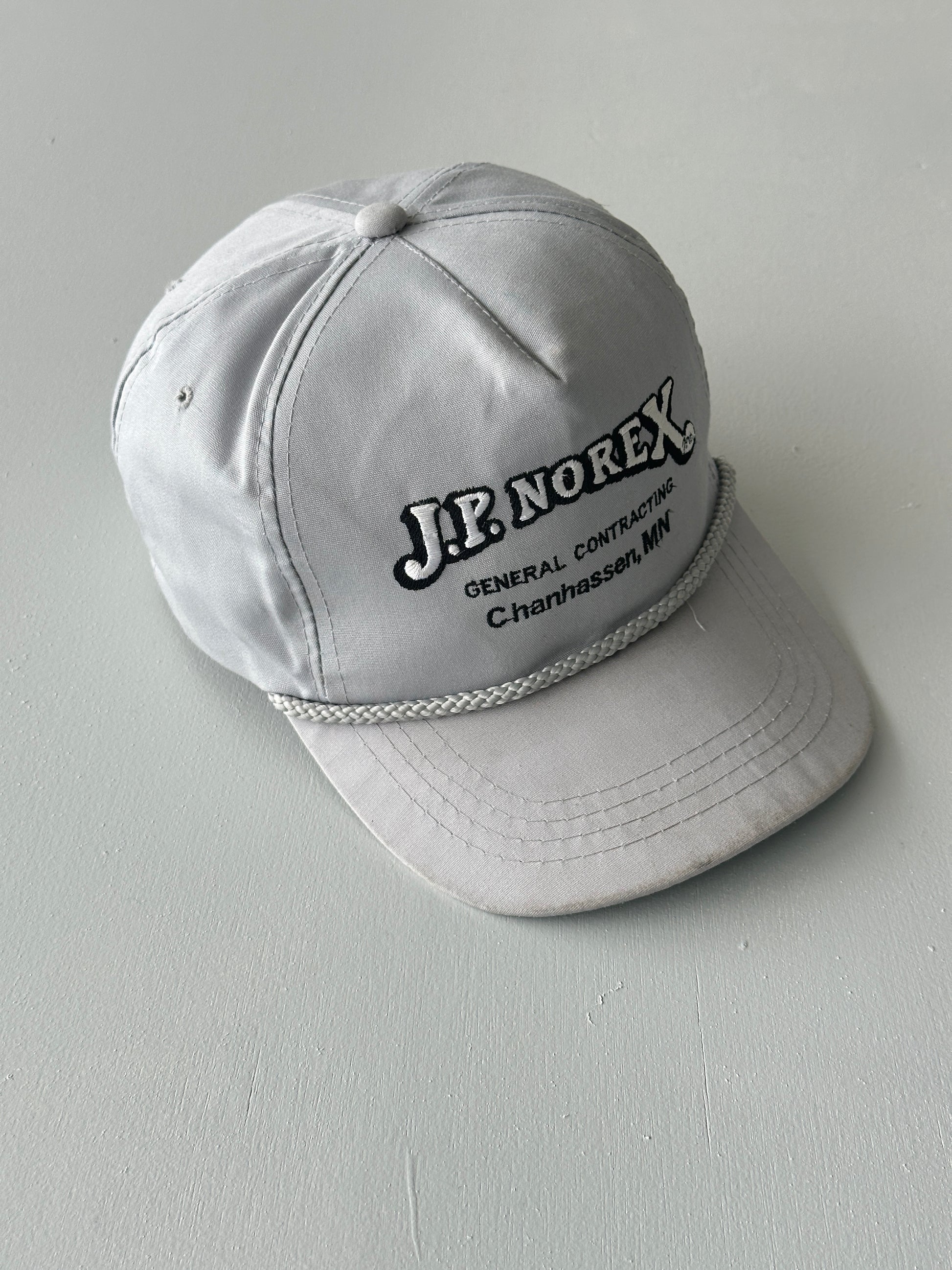 Grey J.P. Norex General Contracting 90's Vintage SnapBack Trucker Cap