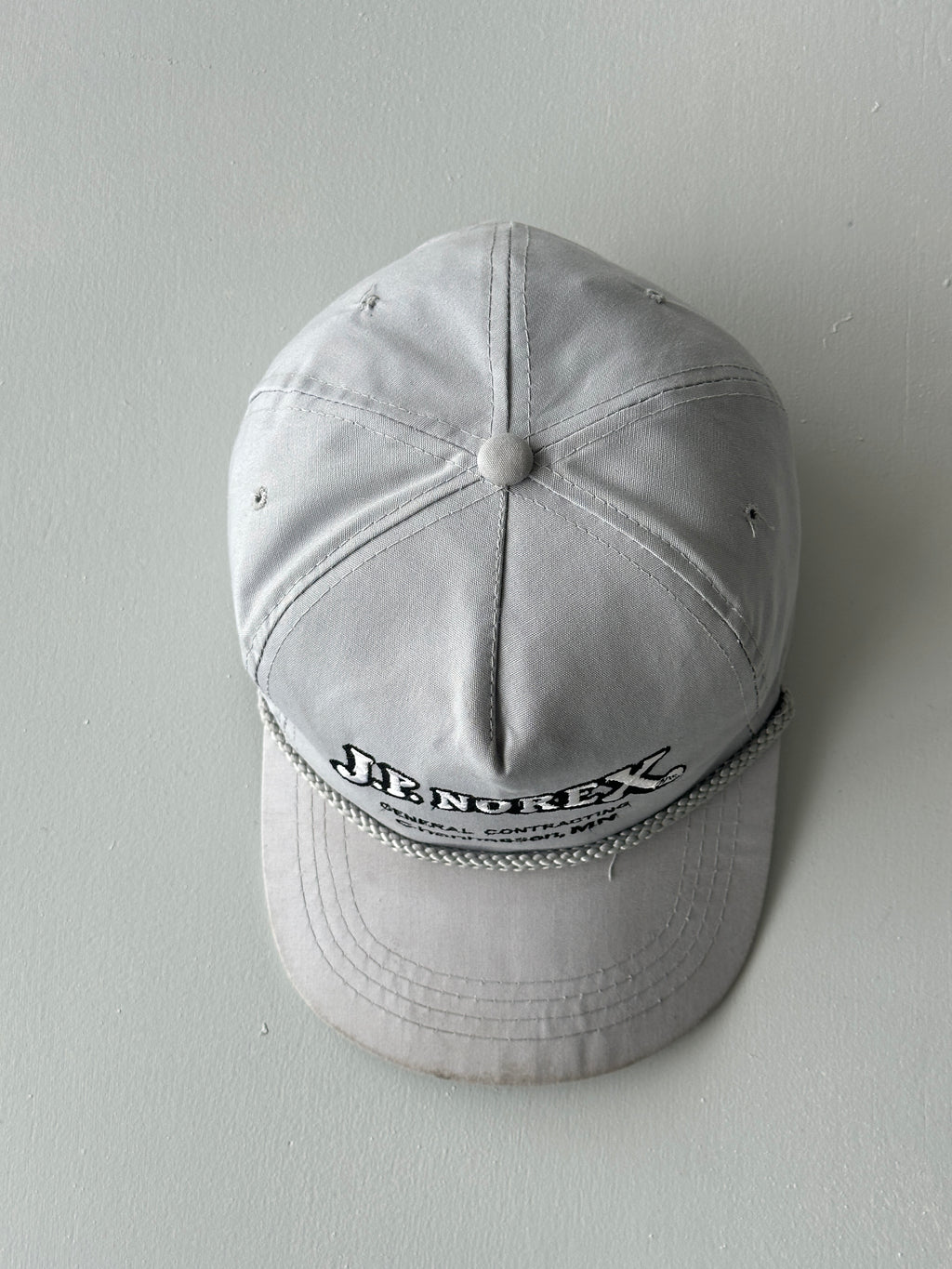 Grey J.P. Norex General Contracting 90's Vintage SnapBack Trucker Cap