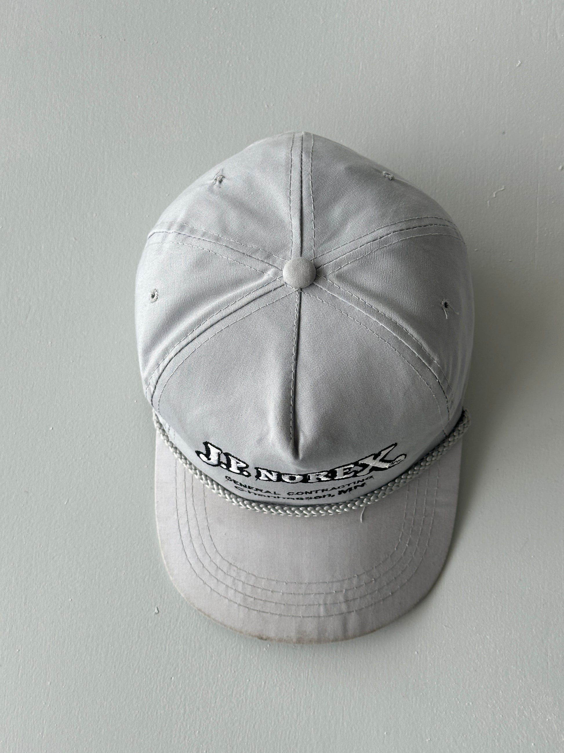 Grey J.P. Norex General Contracting 90's Vintage SnapBack Trucker Cap