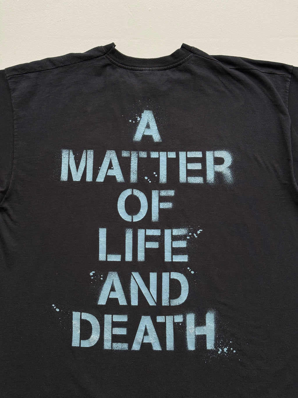 Black Iron Maiden A Matter of Life & Death 2000's Vintage Graphic T-Shirt - XL