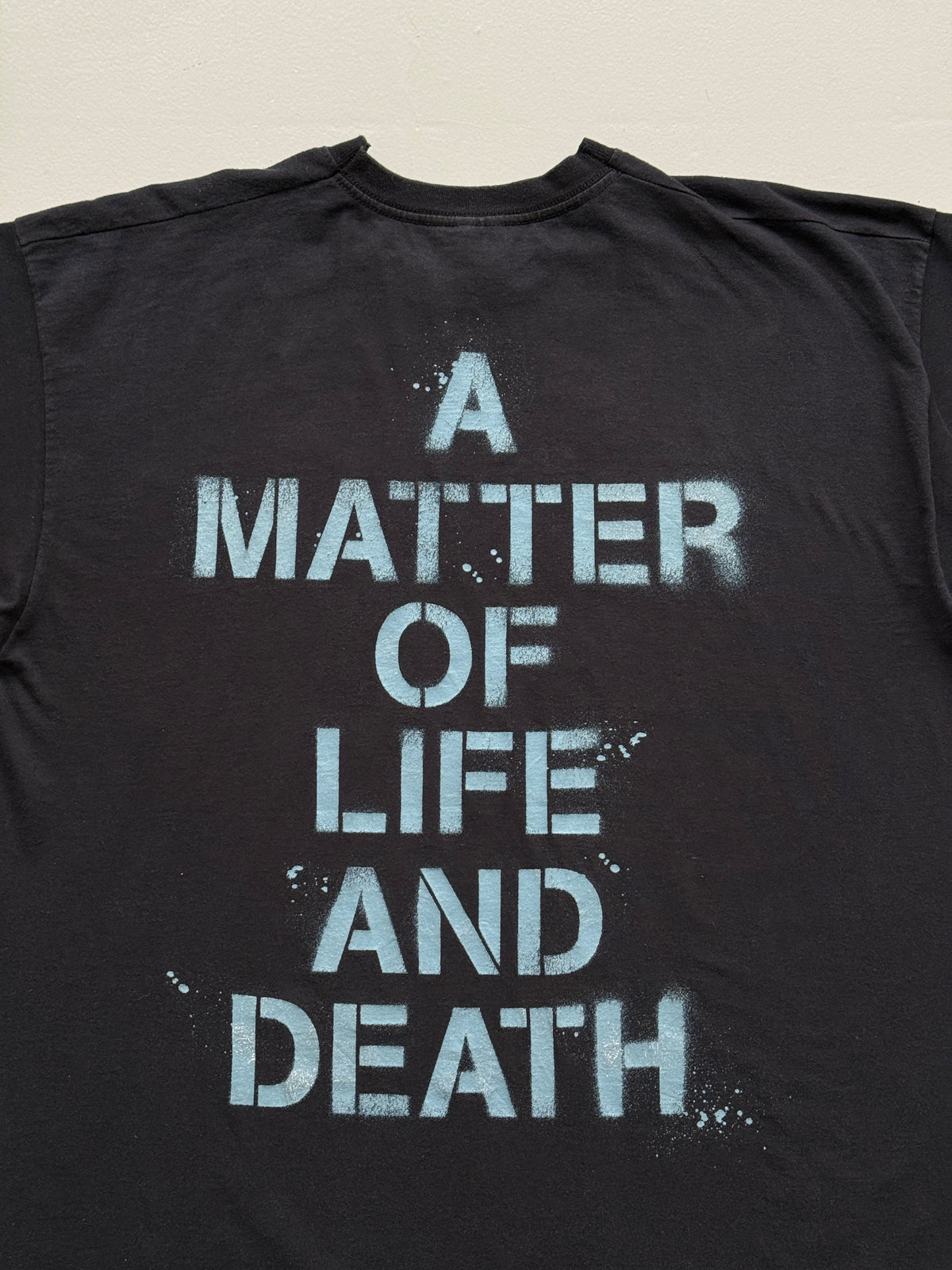 Black Iron Maiden A Matter of Life & Death 2000's Vintage Graphic T-Shirt - XL