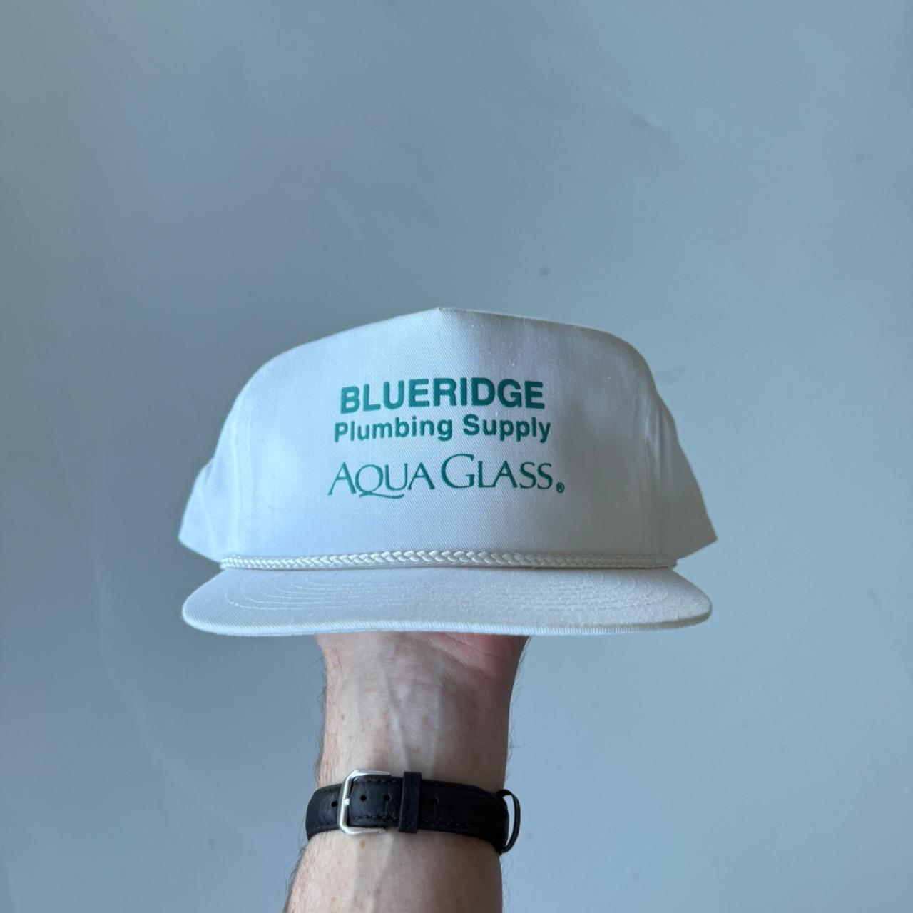 White Aqua Glass Vintage SnapBack Trucker Cap