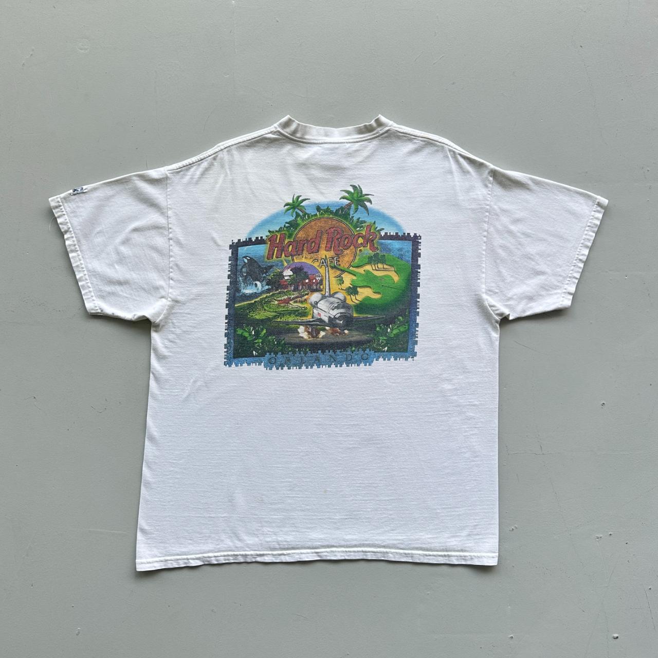 White Hard Rock Cafe Orlando Vintage 90's T-shirt - XL