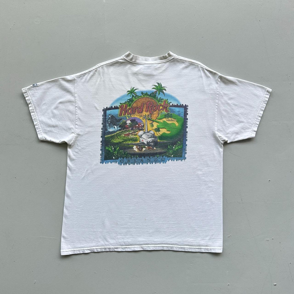 White Hard Rock Cafe Orlando Vintage 90's T-shirt - XL