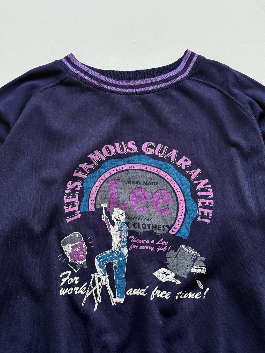 Lee Famous Guarantee Union Made 90's Vintage Sweatshirt - XL