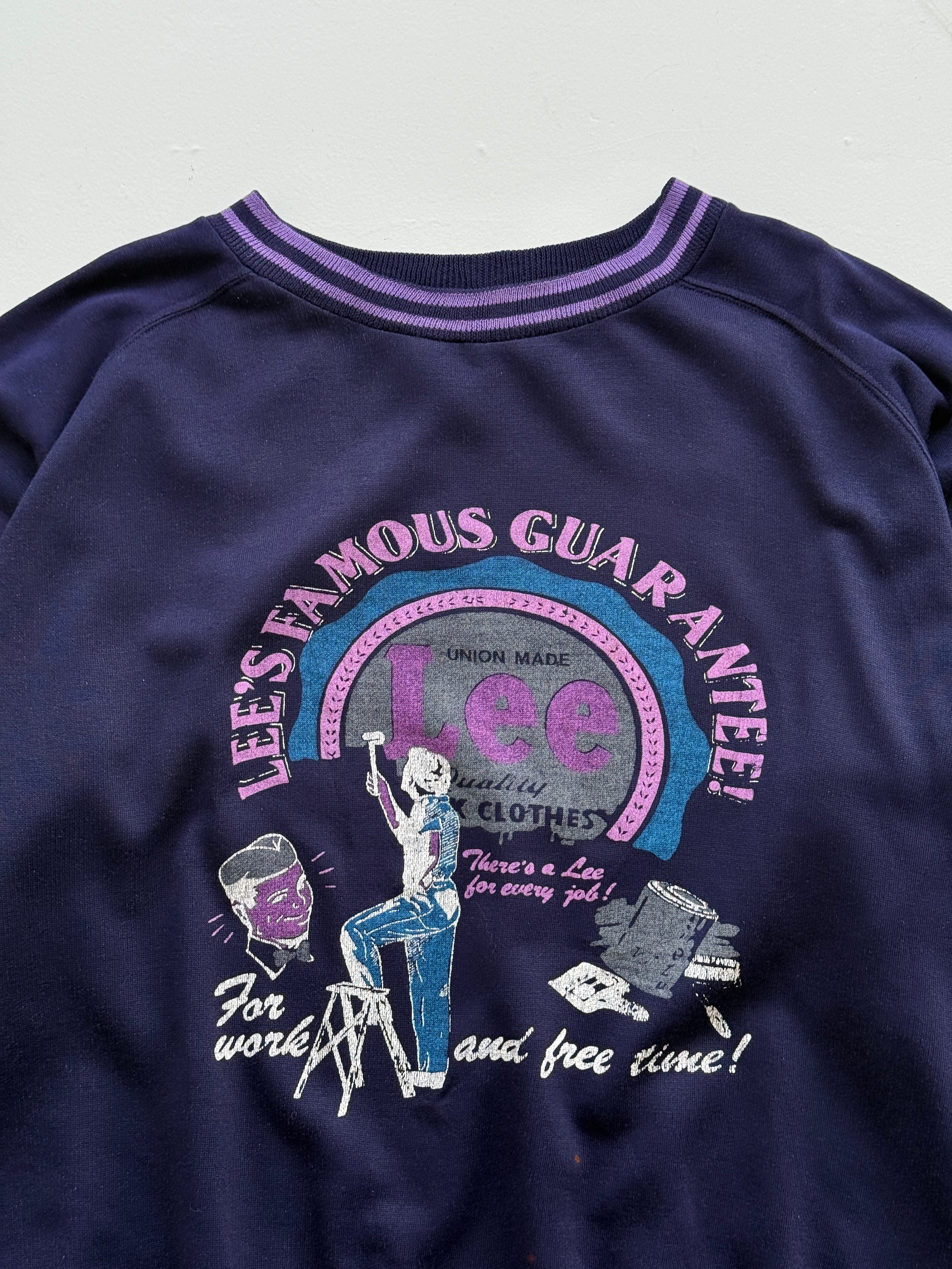 Lee Famous Guarantee Union Made 90's Vintage Sweatshirt - XL
