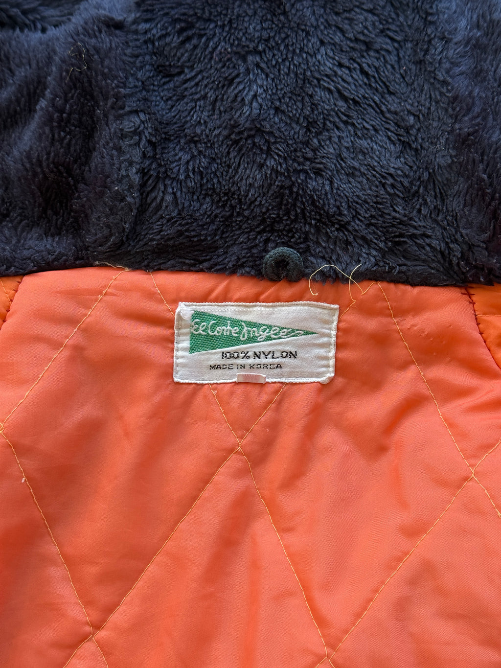 Navy Made in Korea 80's Vintage Snorkel Parka - Small