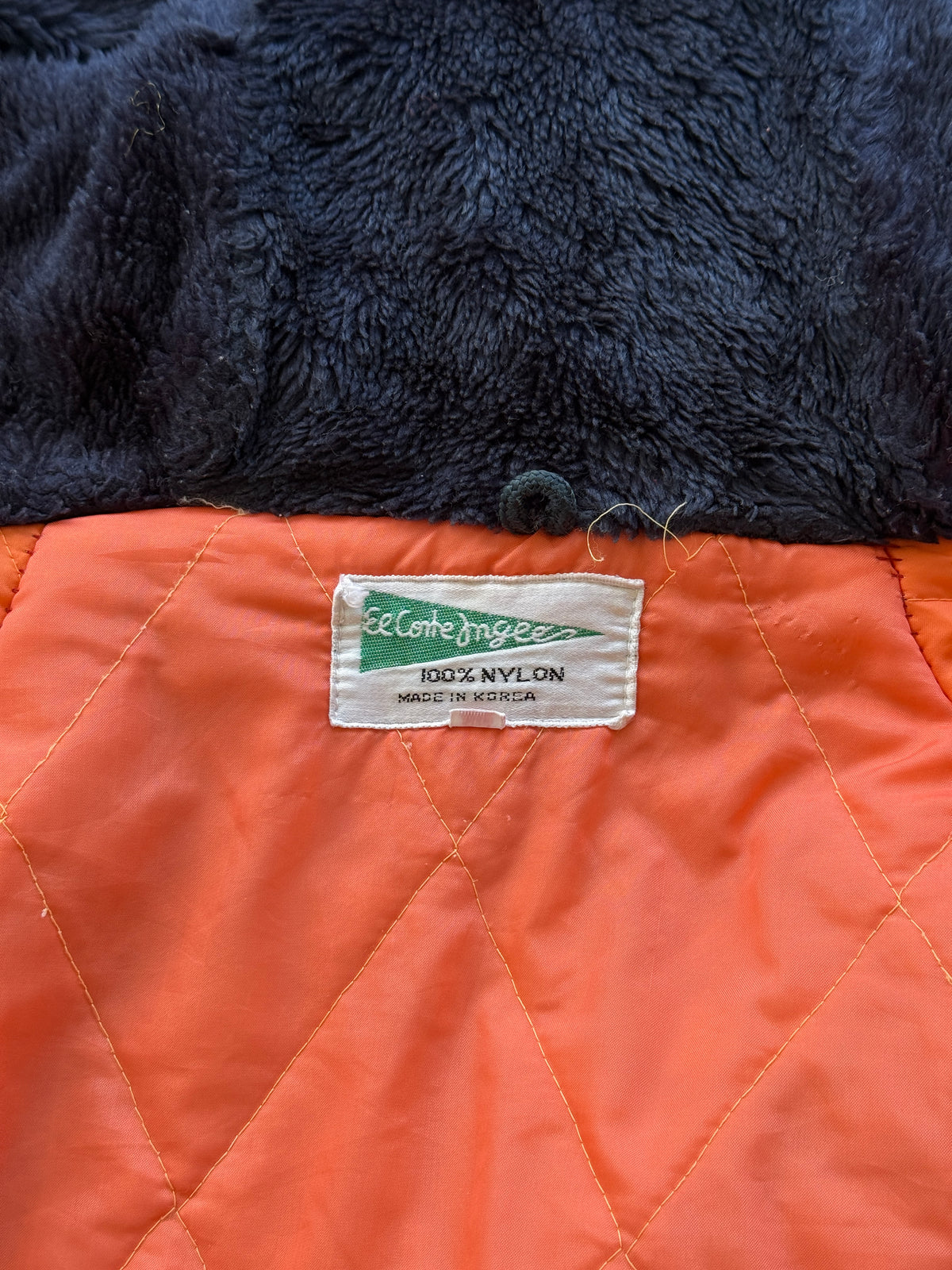 Navy Made in Korea 80's Vintage Snorkel Parka - Small