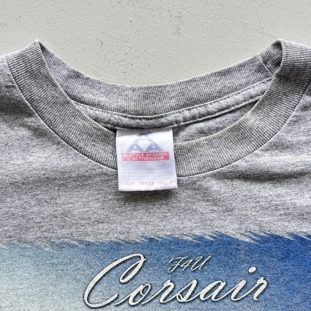 Grey Fighter Jet Vintage T-shirt - XL