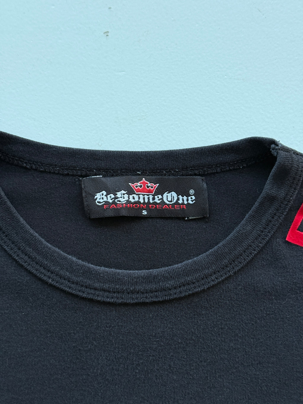 Black BeSomeOne Panther Virus Y2K Vintage Graphic Long Sleeve T-Shirt - Small