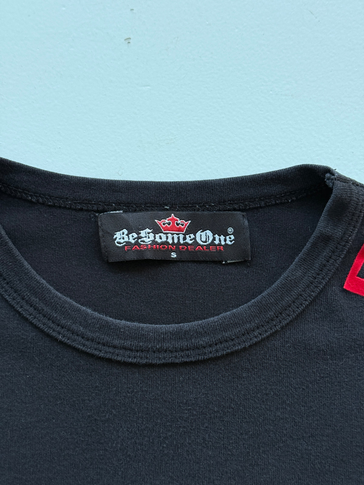 Black BeSomeOne Panther Virus Y2K Vintage Graphic Long Sleeve T-Shirt - Small