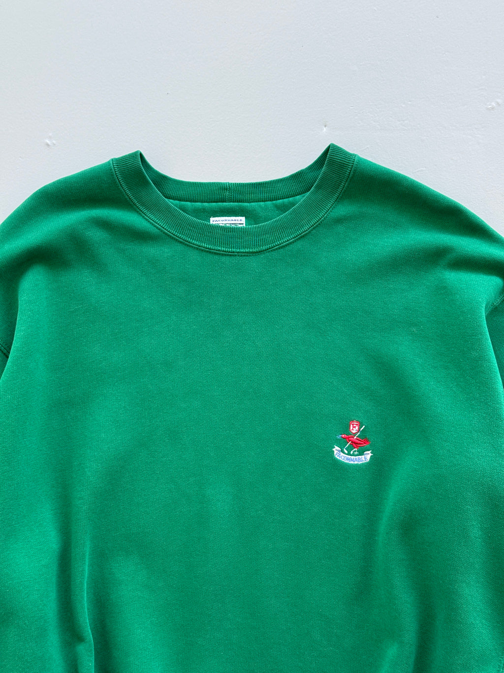 Green Golfing 90's Vintage Made in France Sweatshirt Jumper - Large