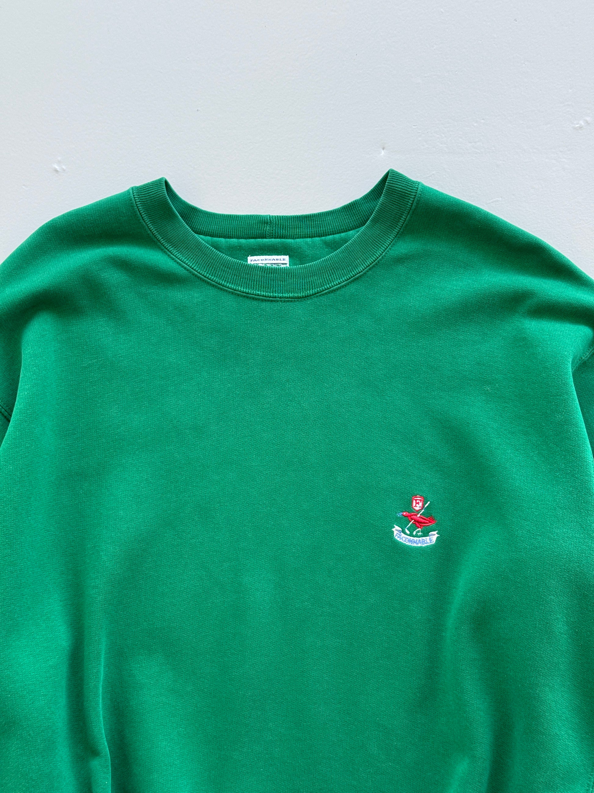 Green Golfing 90's Vintage Made in France Sweatshirt Jumper - Large