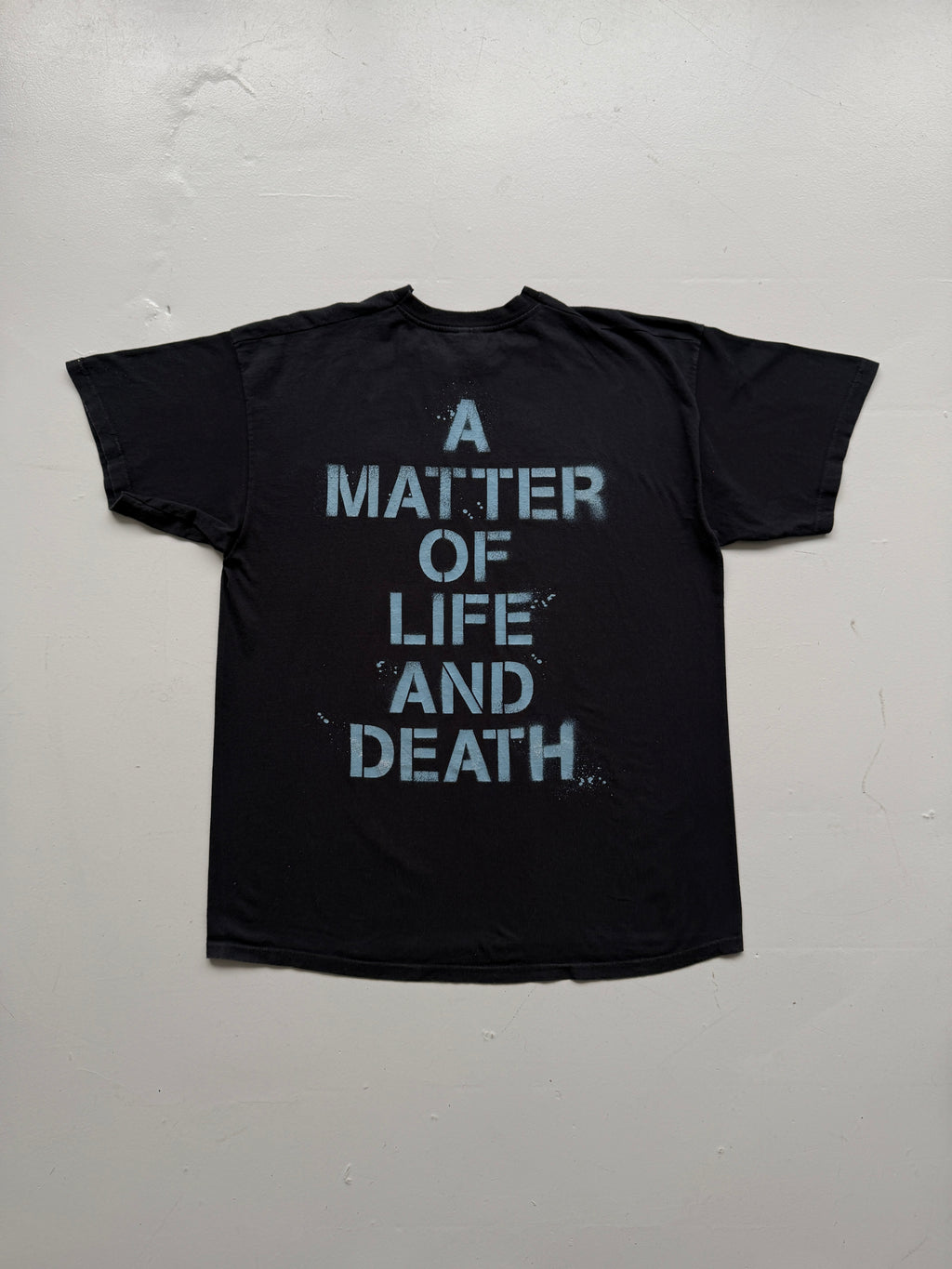 Black Iron Maiden A Matter of Life & Death 2000's Vintage Graphic T-Shirt - XL