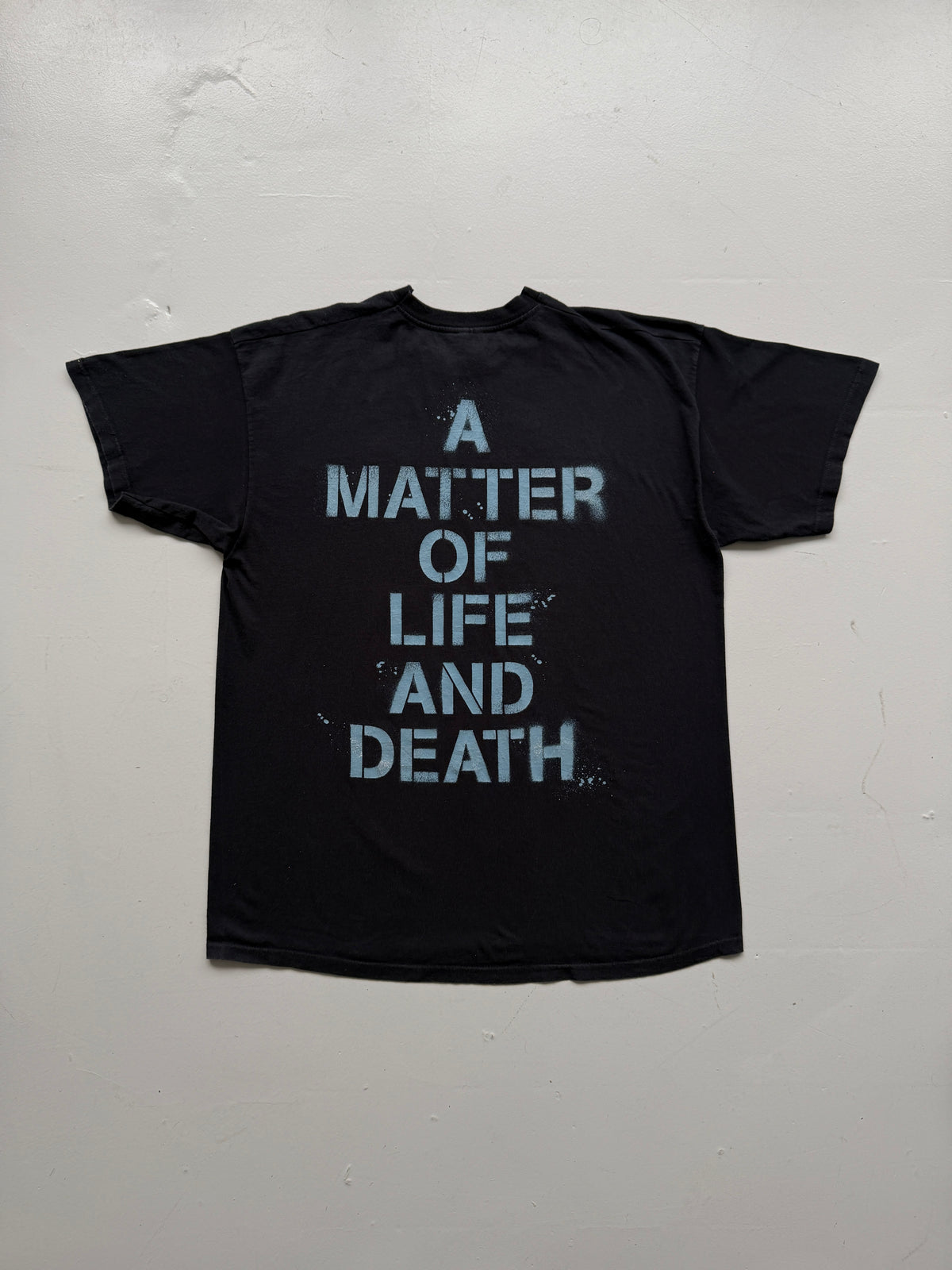 Black Iron Maiden A Matter of Life & Death 2000's Vintage Graphic T-Shirt - XL