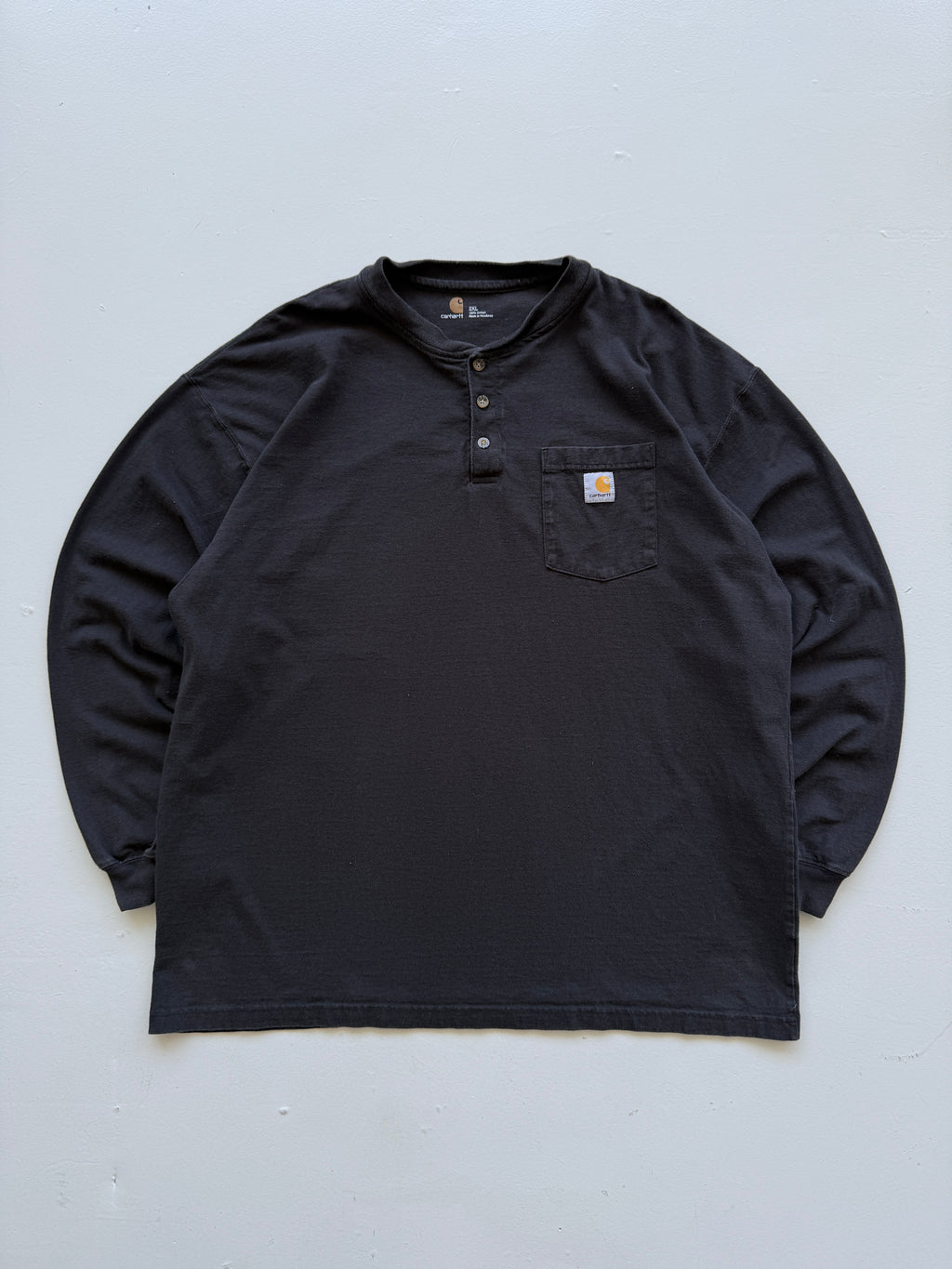 Carhartt Pocket Henley Vintage Long Sleeve T-Shirt - 2XL
