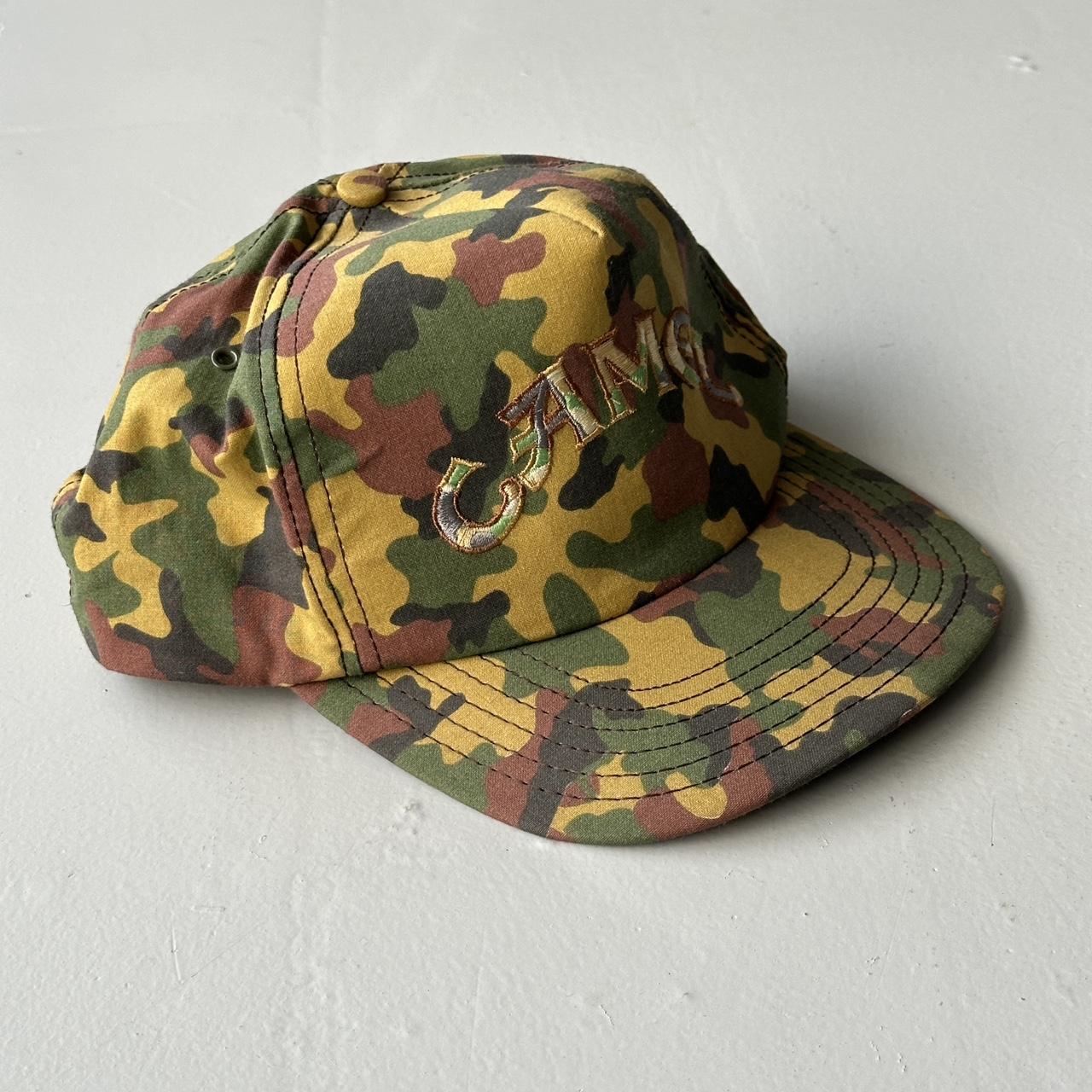 Camouflage Camel Cigarettes 90s Vintage Cotton SnapBack Trucker Cap