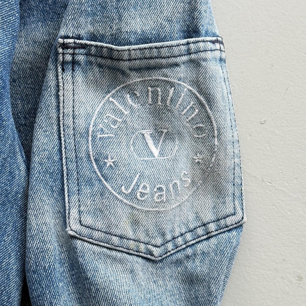 Rare Valentino 90’s Vintage Denim Duffel Coat - Large