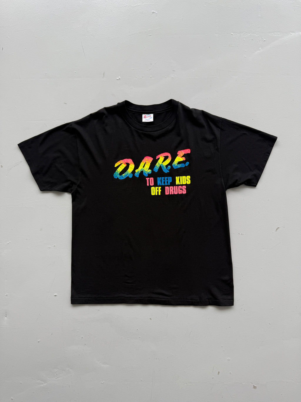 Black Dare 90's Vintage Single Stitch Graphic T-Shirt - XL
