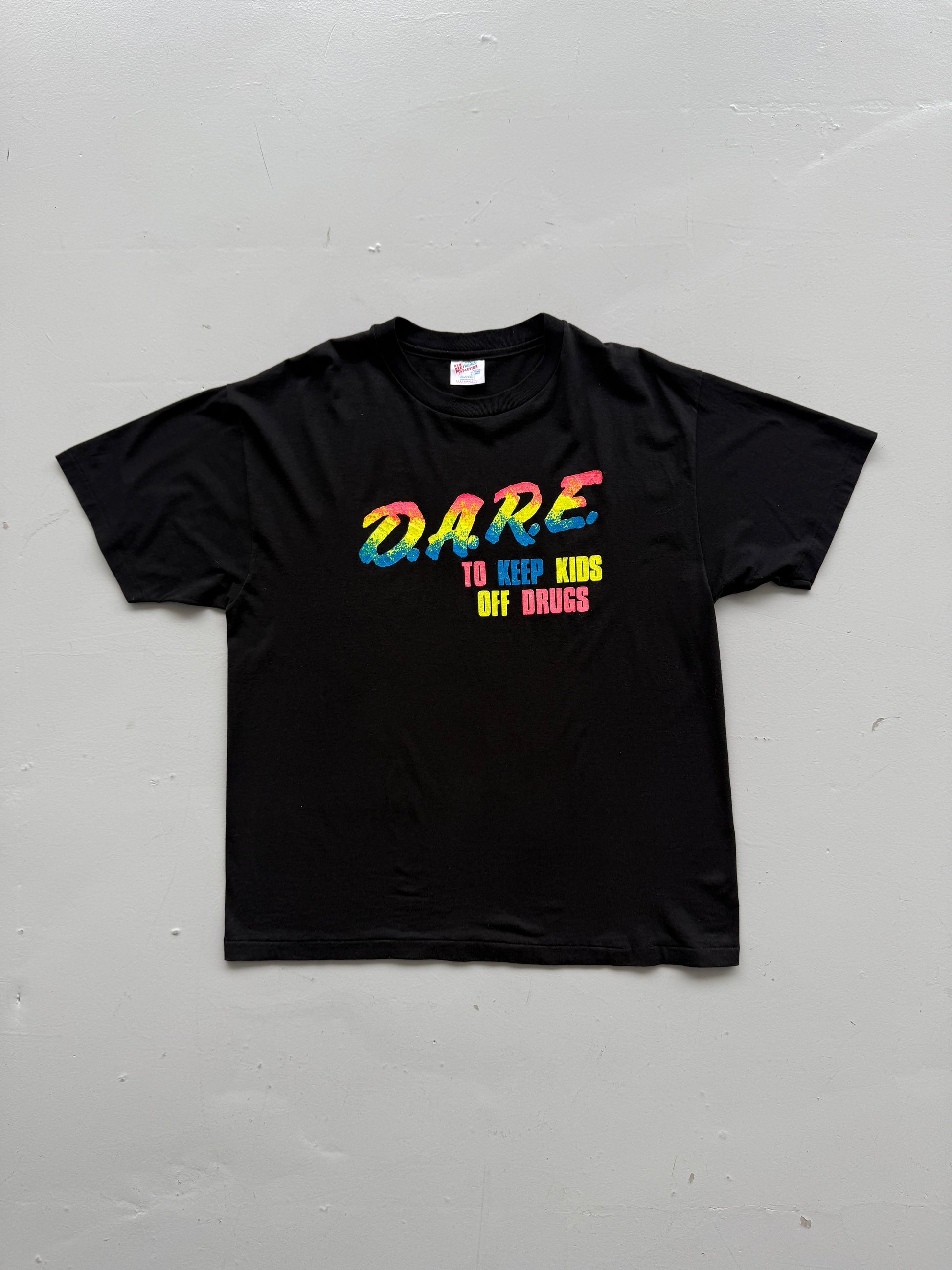Black Dare 90's Vintage Single Stitch Graphic T-Shirt - XL