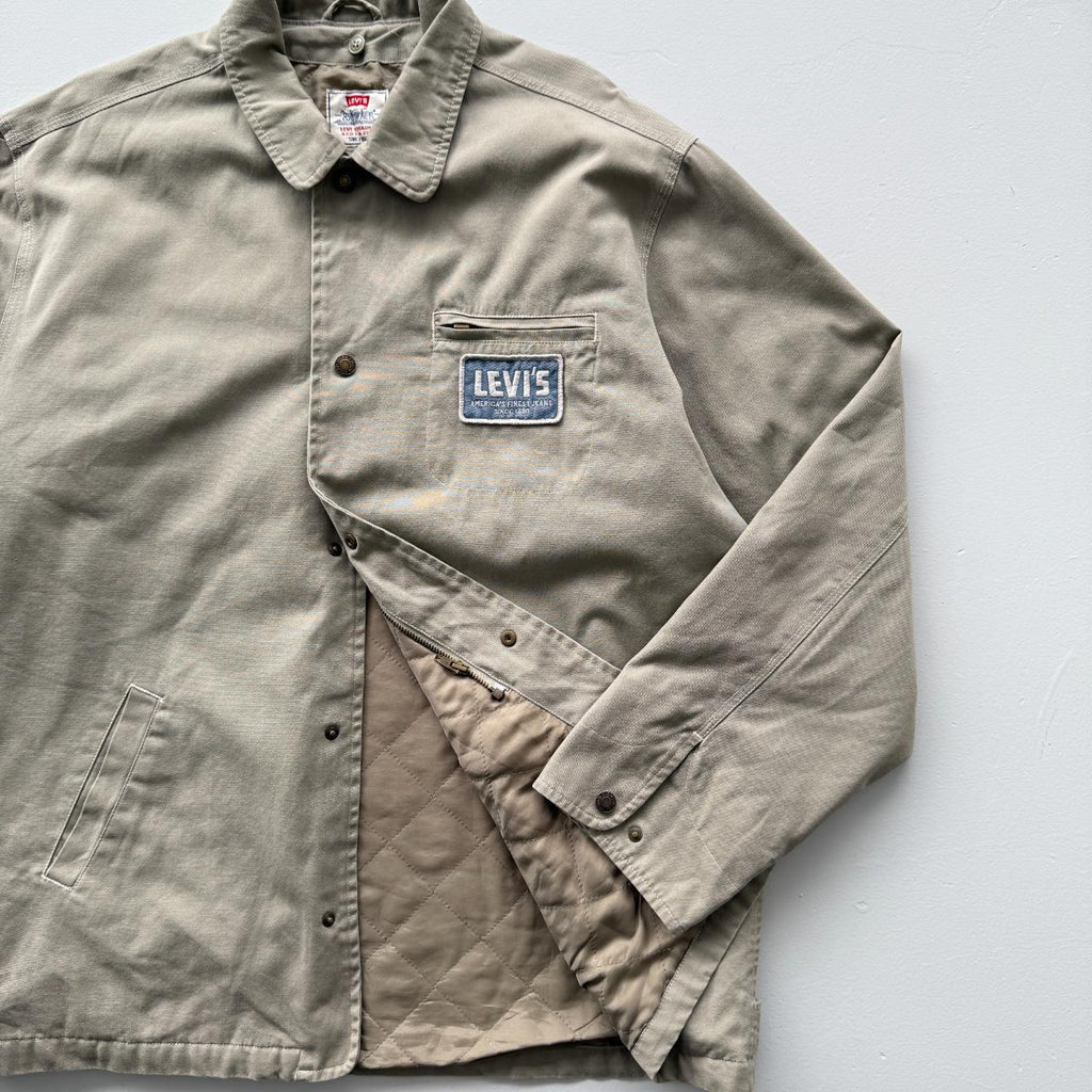 Cream Levi's Quilted 90s Vintage Jacket - XL