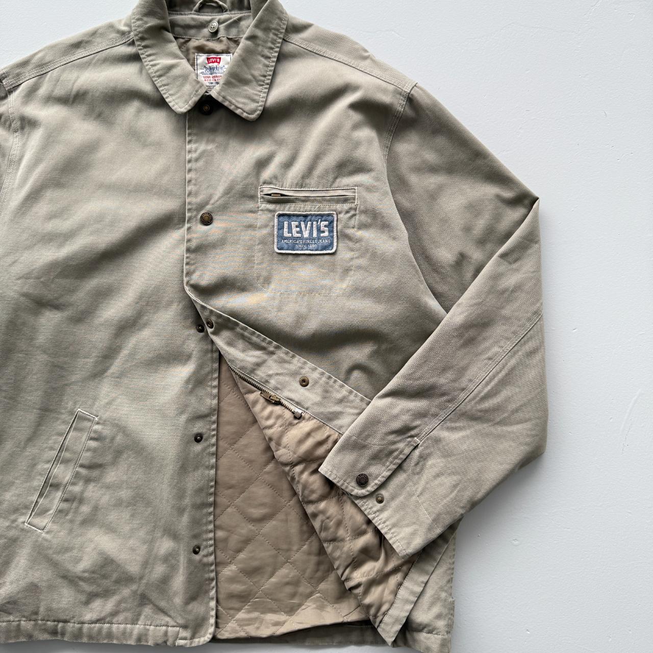 Cream Levi's Quilted 90s Vintage Jacket - XL