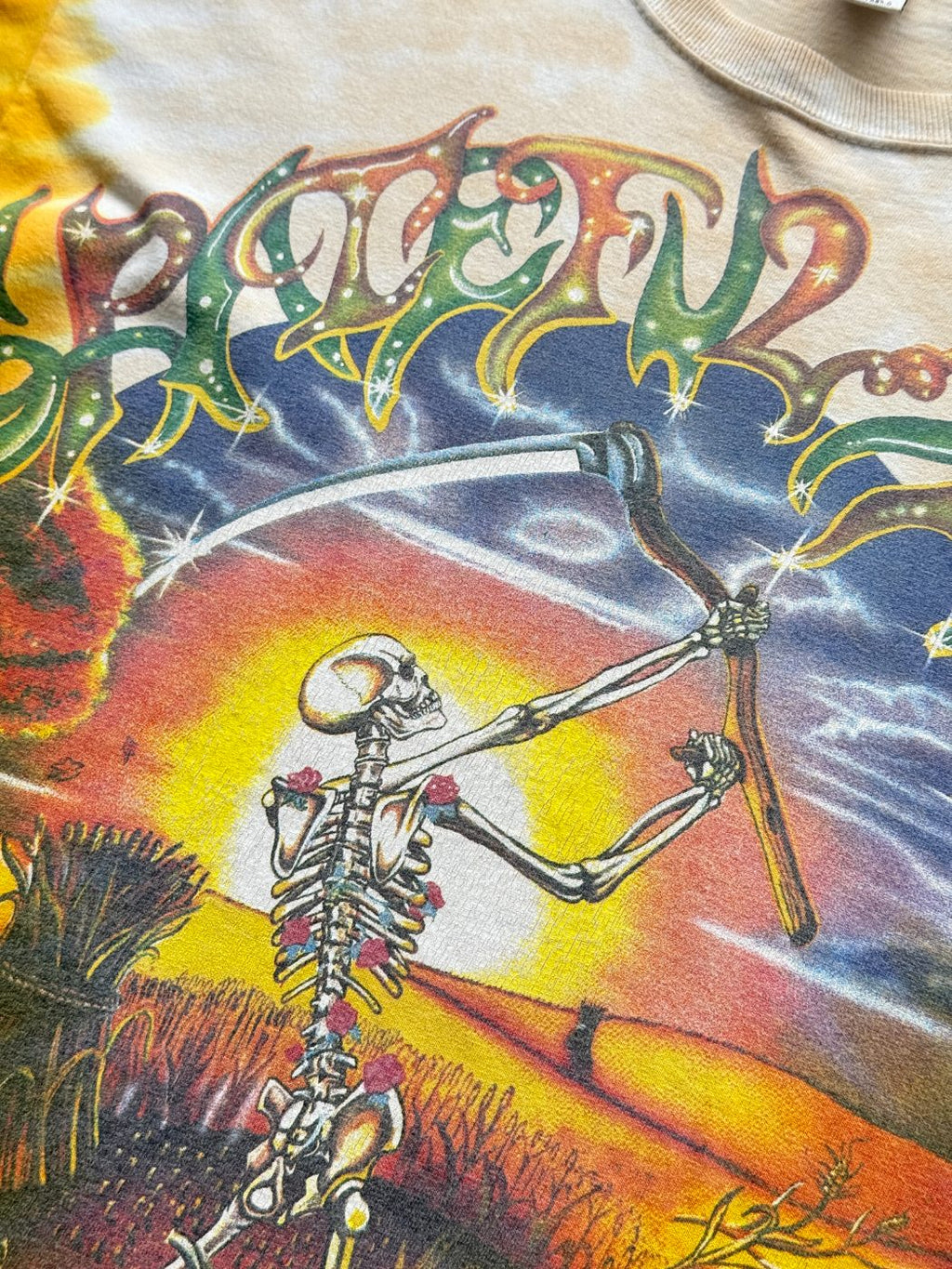 Grateful Dead Fall Tour 1994 Tie-Dye Vintage Graphic T-Shirt - Large