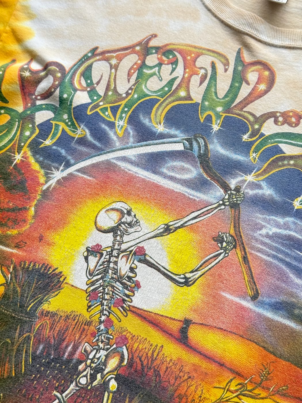Grateful Dead Fall Tour 1994 Tie-Dye Vintage Graphic T-Shirt - Large