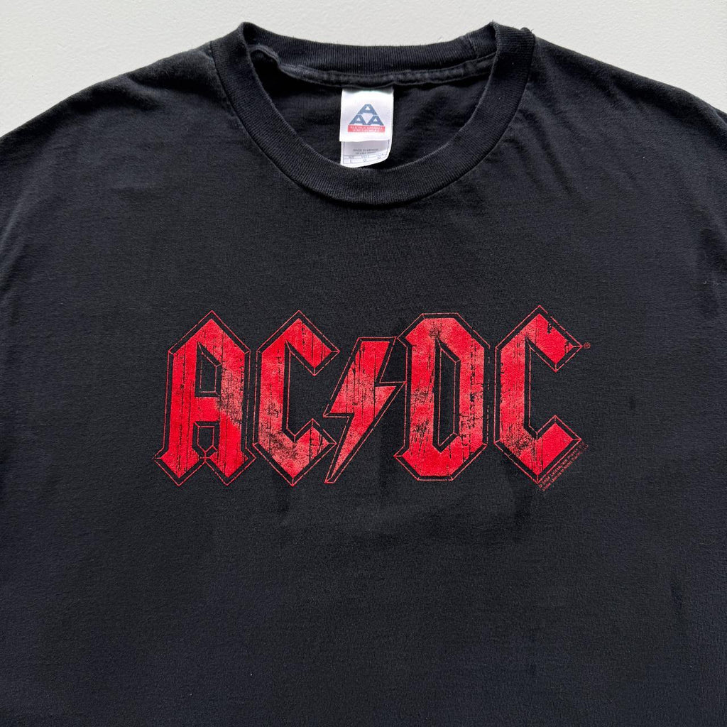Black AC/DC Vintage 00s T-shirt - Large