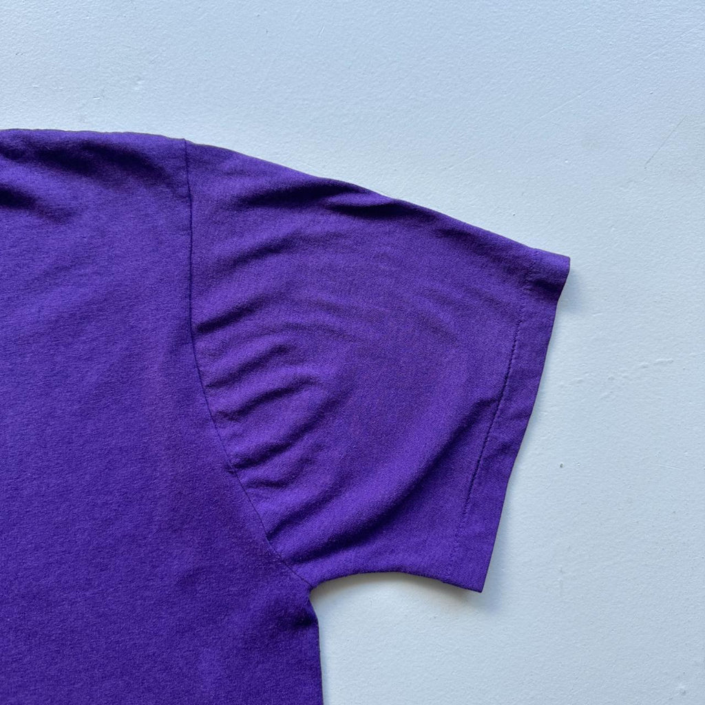Purple Cedric Macdonald Running 90s Vintage T-shirt - Medium