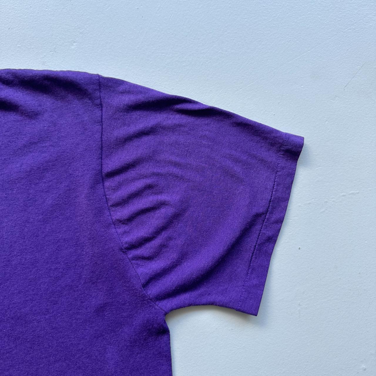 Purple Cedric Macdonald Running 90s Vintage T-shirt - Medium