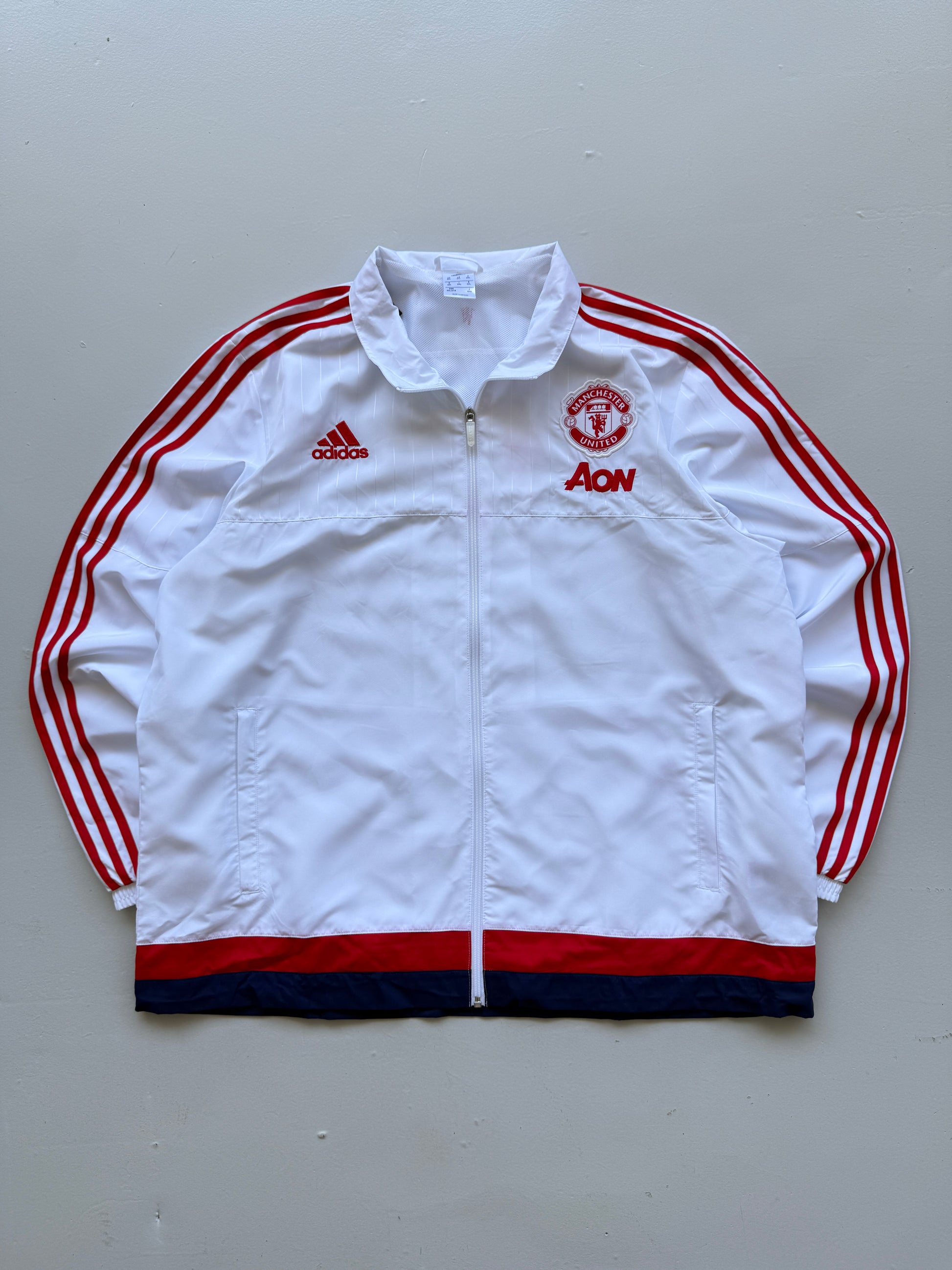 Adidas Manchester United AON 2015 Vintage Full Zip Windbreaker - XXL