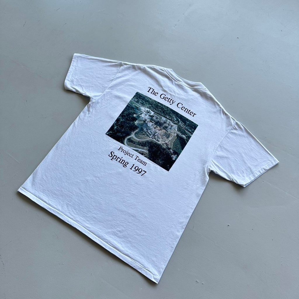 White The Getty Centre 90s Vintage T-shirt - XL