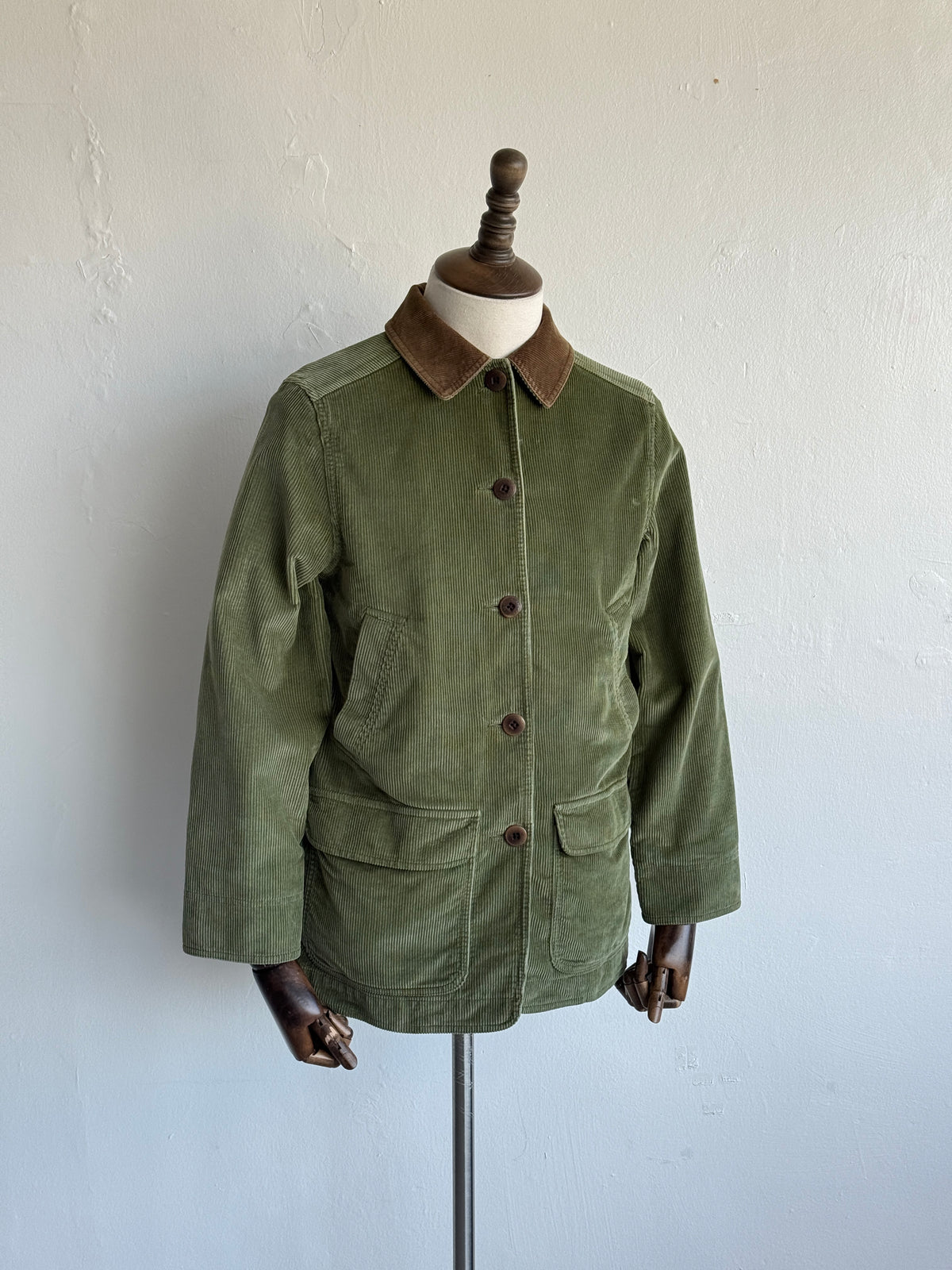 Green L.L.Bean Corduroy Vintage Barn Jacket