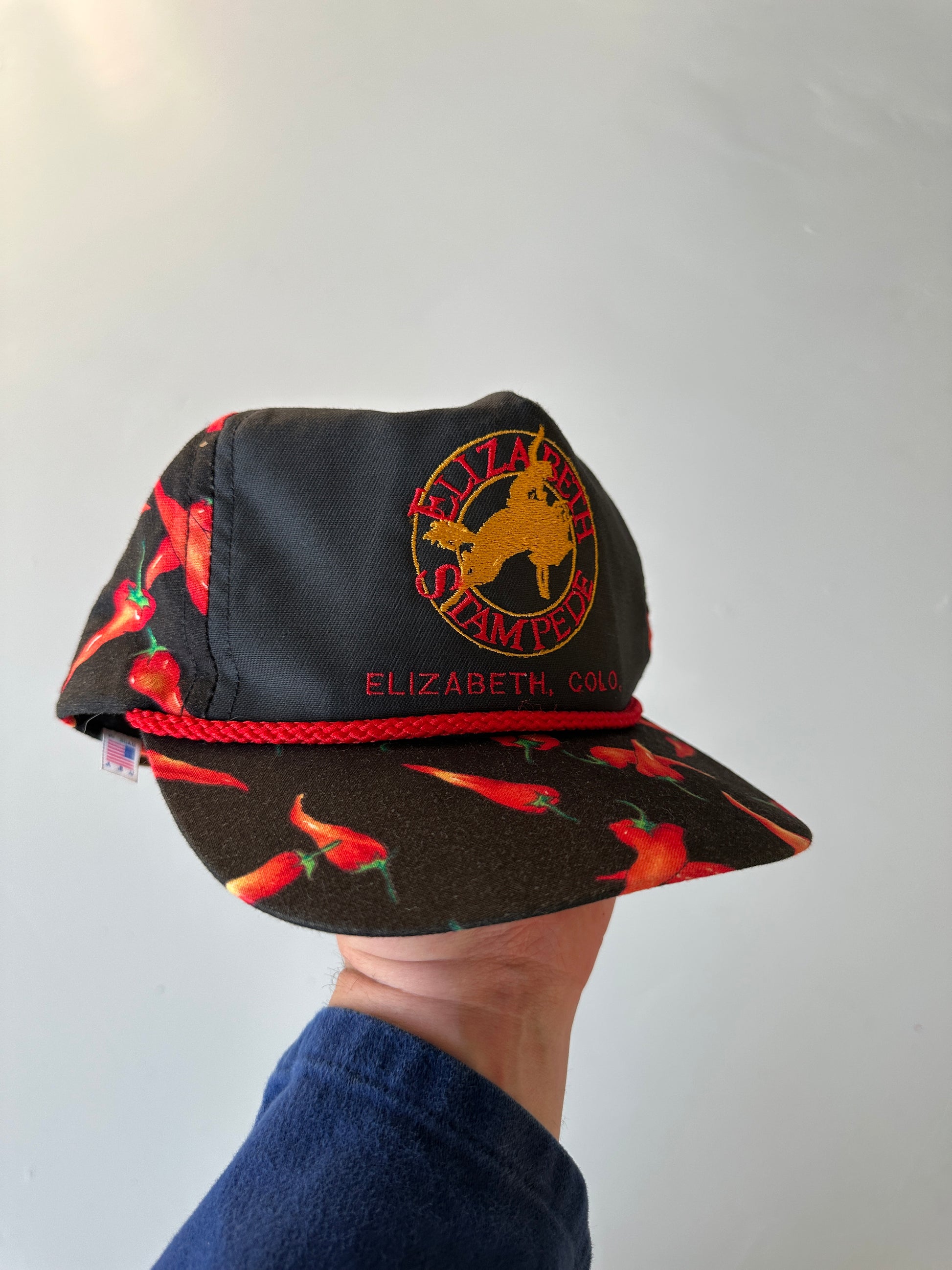 Elizabeth Stampede Chilli Print 90's Vintage Trucker Cap