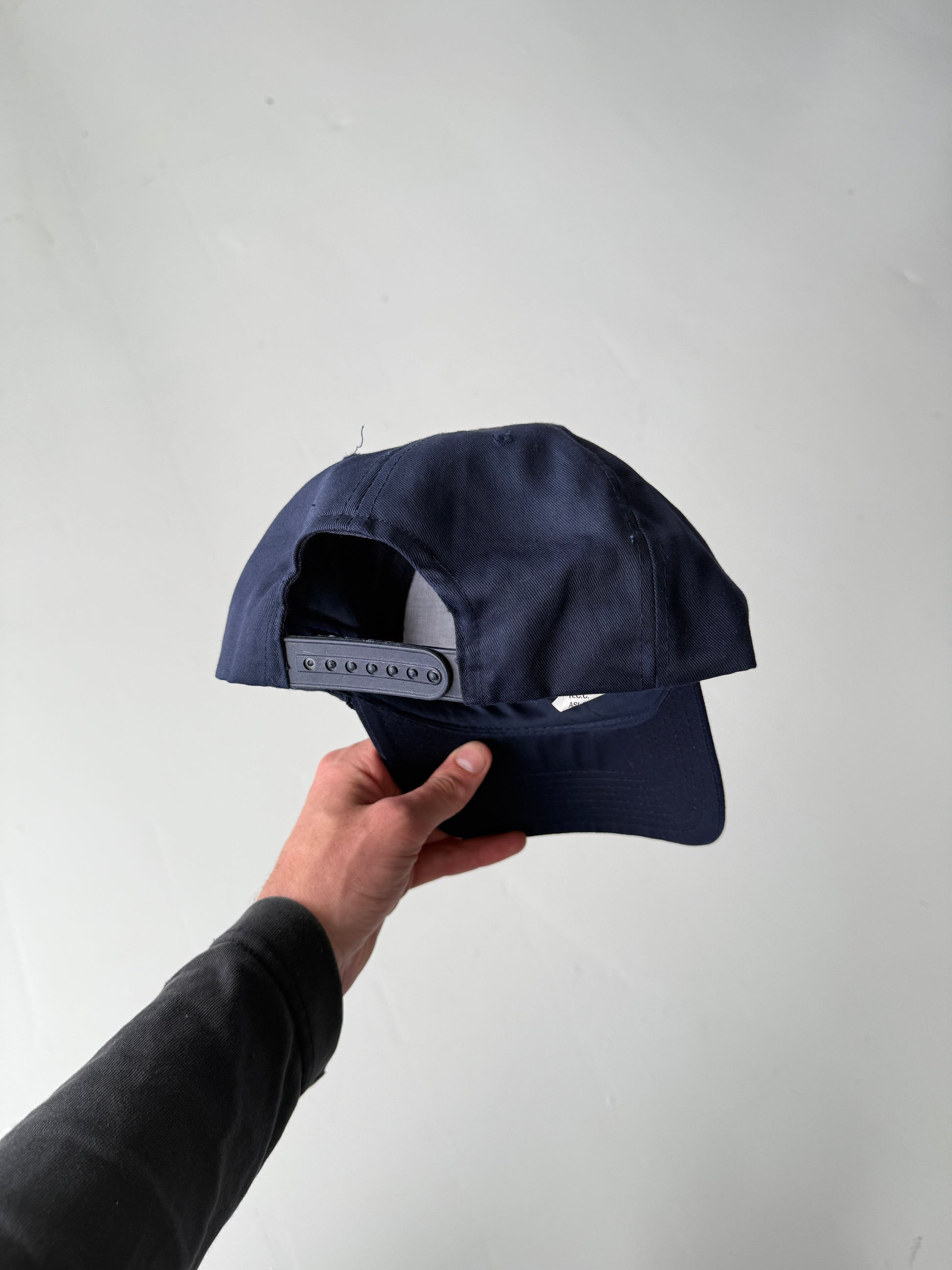 Navy Blue Heet Gas Vintage Cotton SnapBack Trucker Cap
