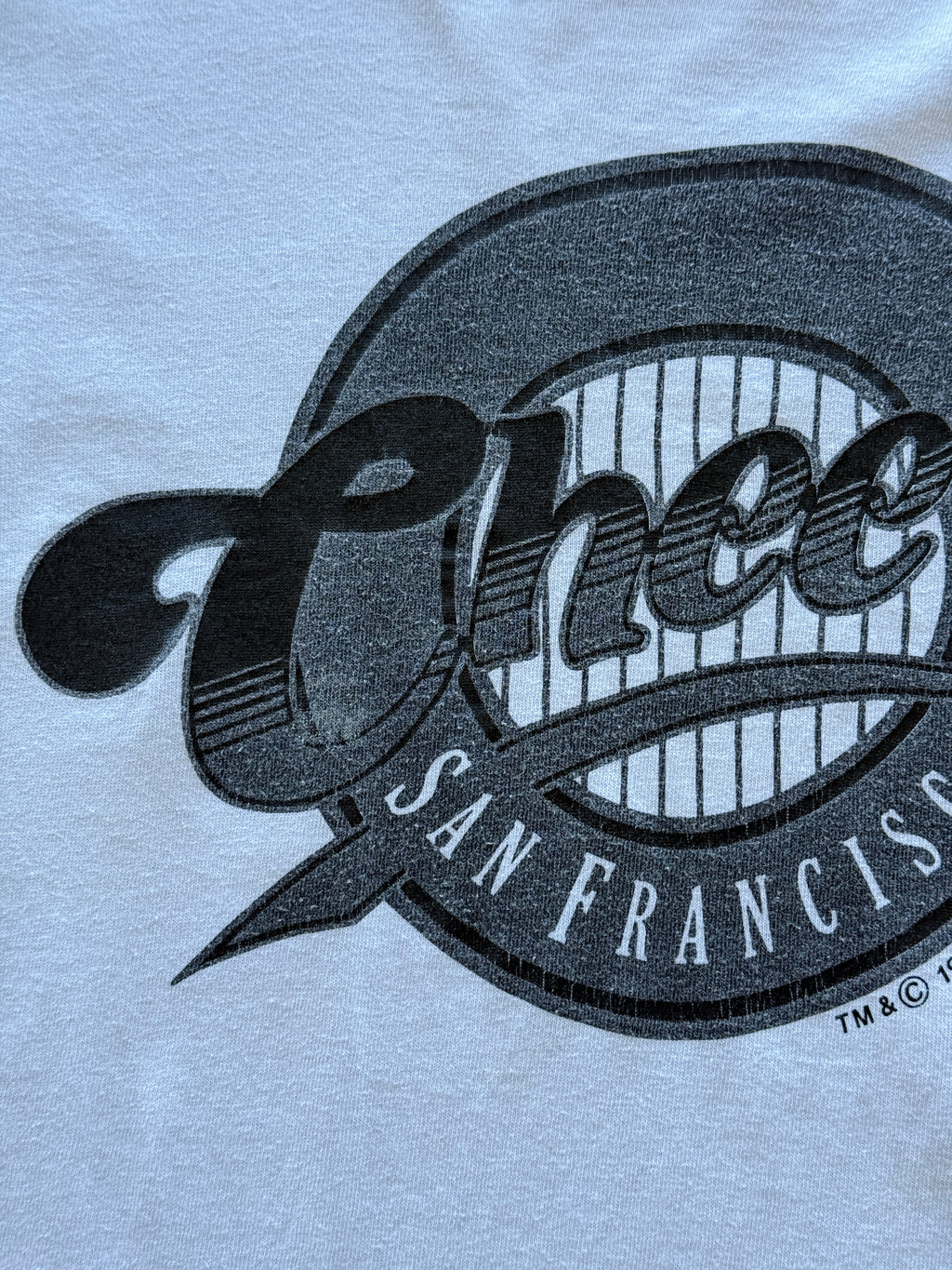 White Cheers San Francisco 90's Vintage Single Stitch Graphic T-Shirt - Large
