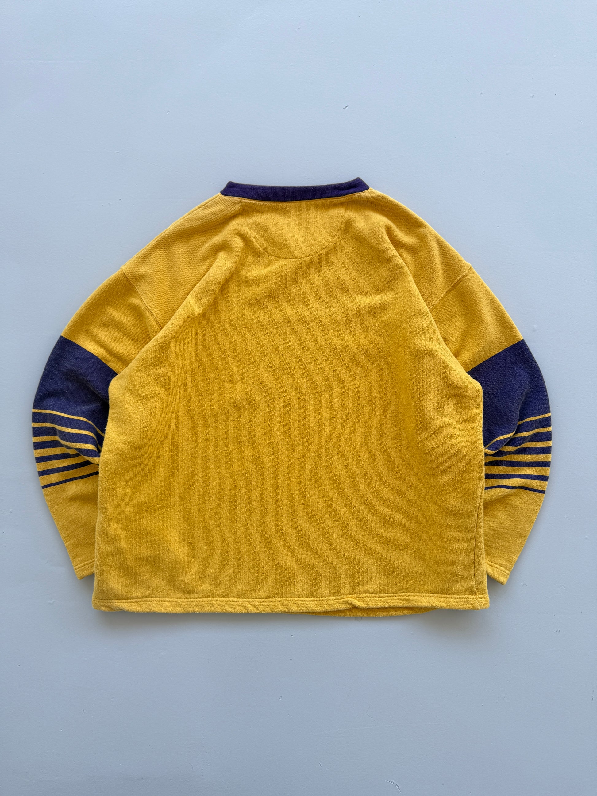 Yellow Salty Dog 90's Vintage Hip Hop Sweatshirt Jersey - XL