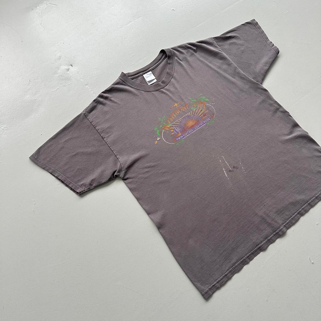 Faded Grey Wishbone Ash Vintage Graphic Band Tshirt - XL