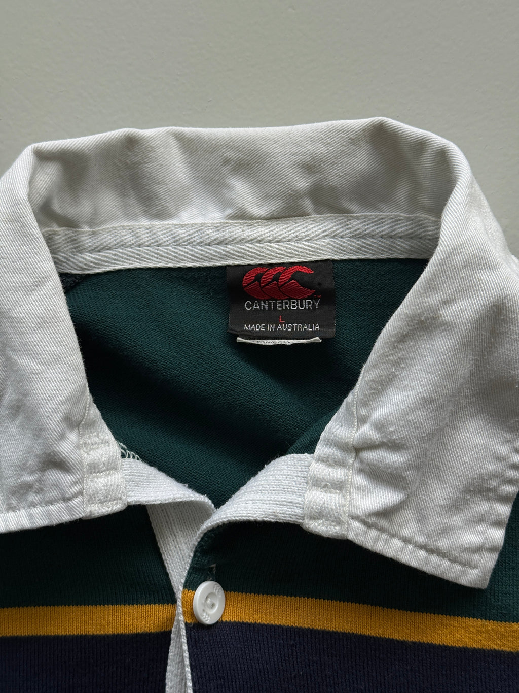 Navy Blue Australian Rugby 00's Vintage Training Jersey Polo - XL